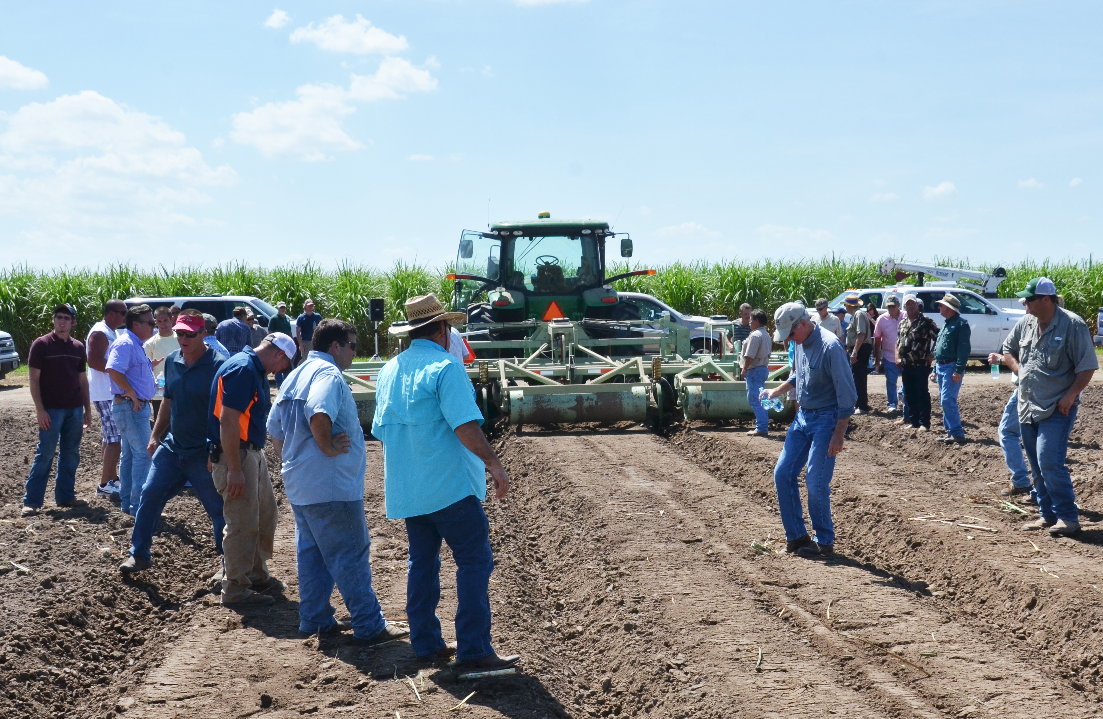 covered seed at field day