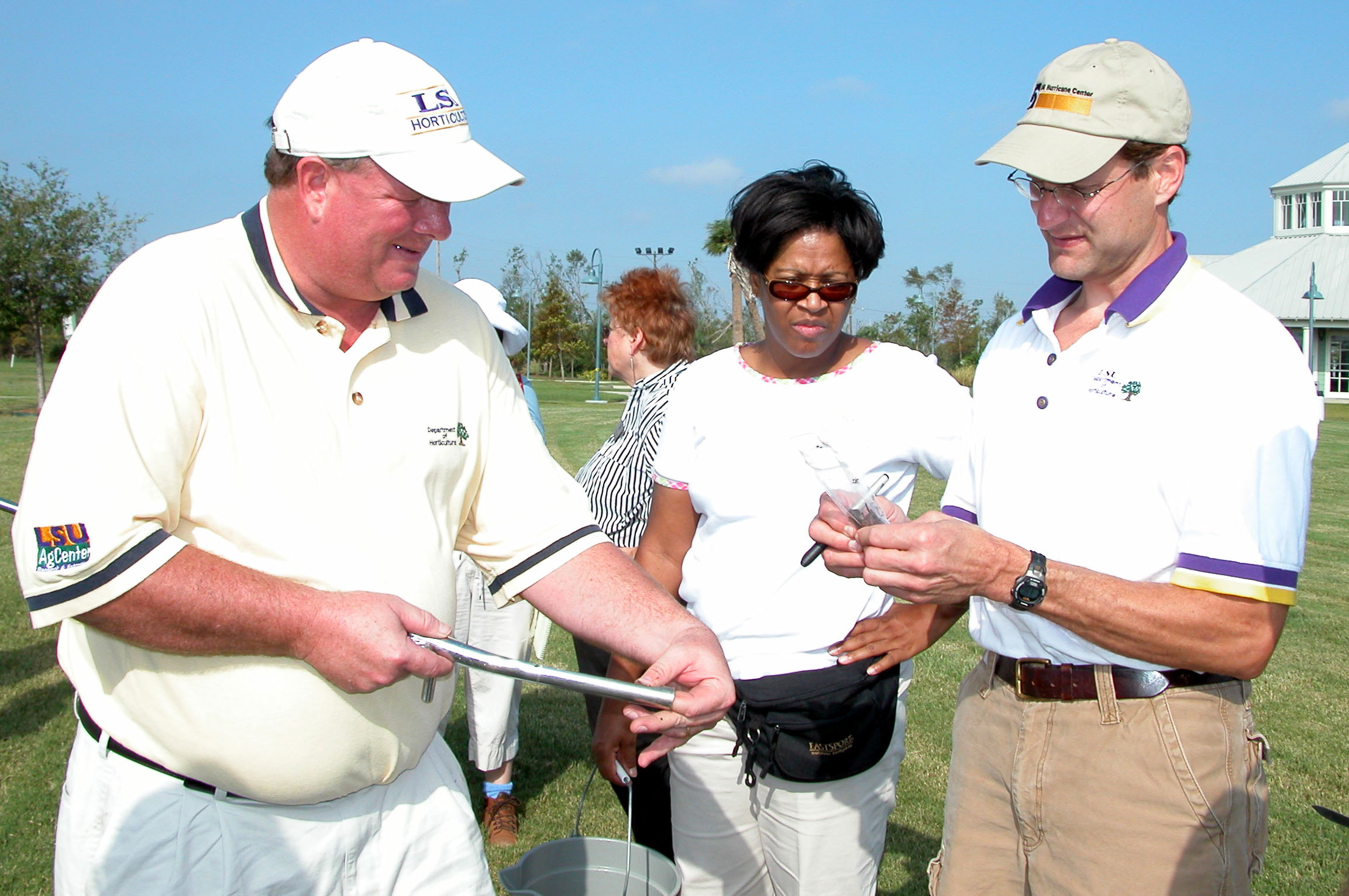 LSU AgCenter Faculty Checking New Orleans Soil Plants