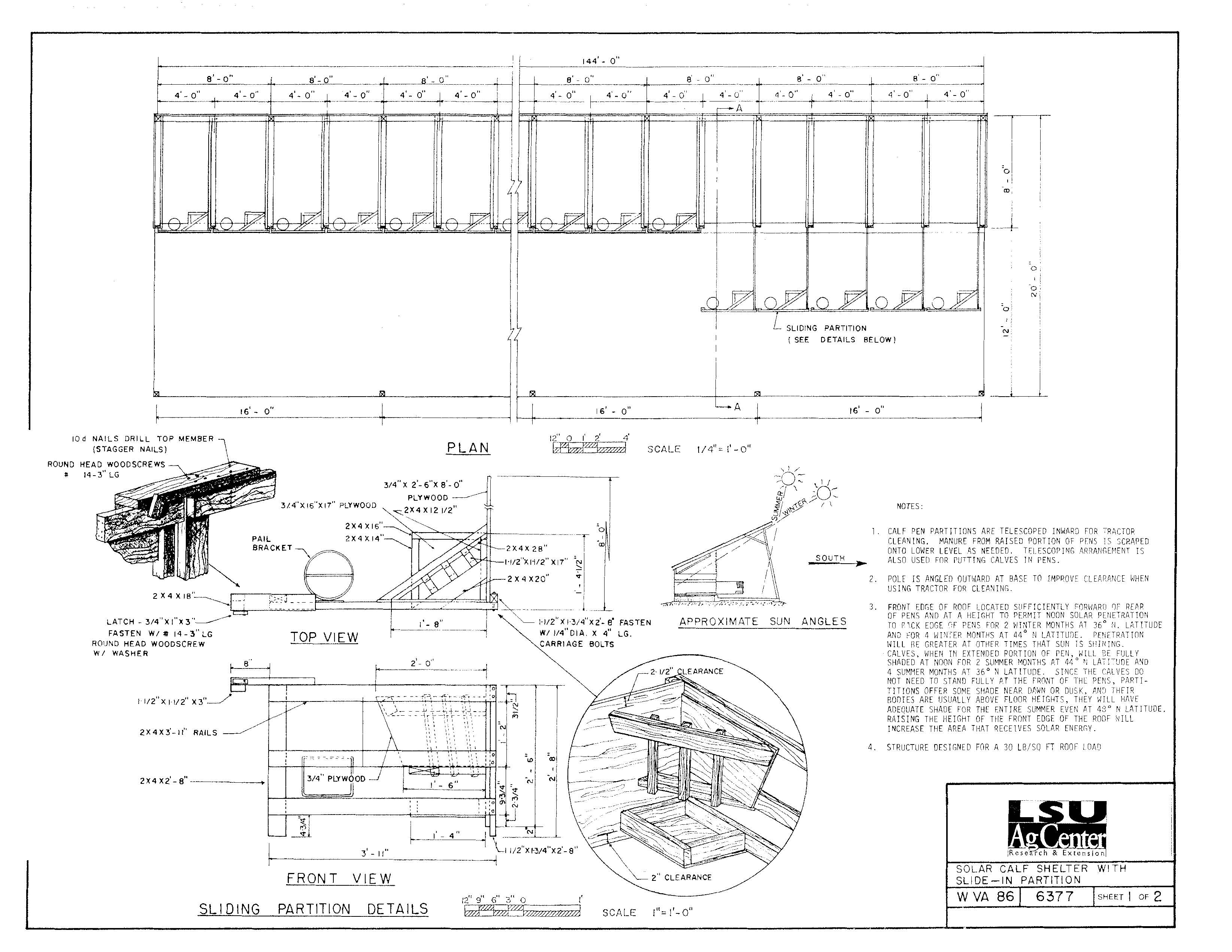 Solar Calf Shelter with Slide-in Partition