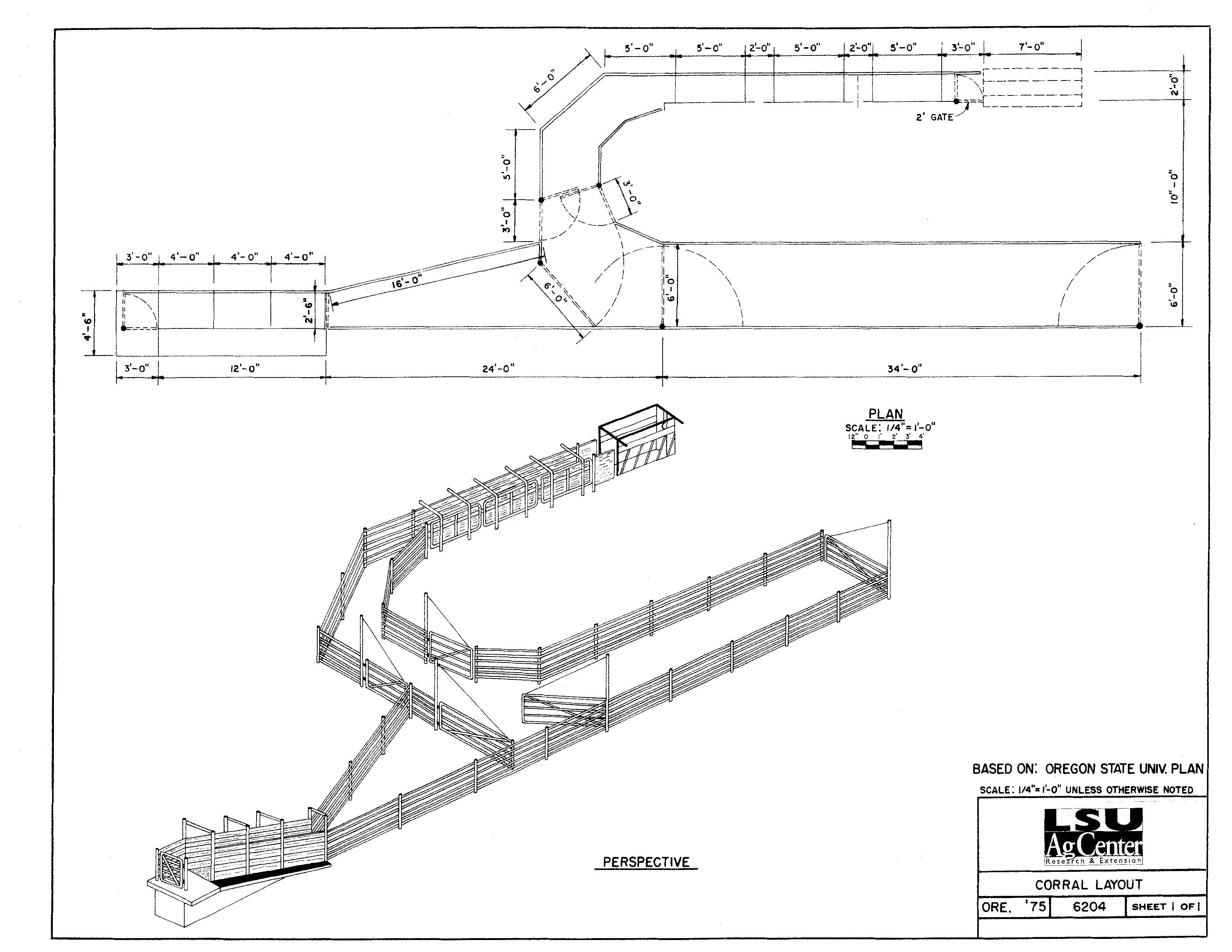 Corral Layout (U-shaped)