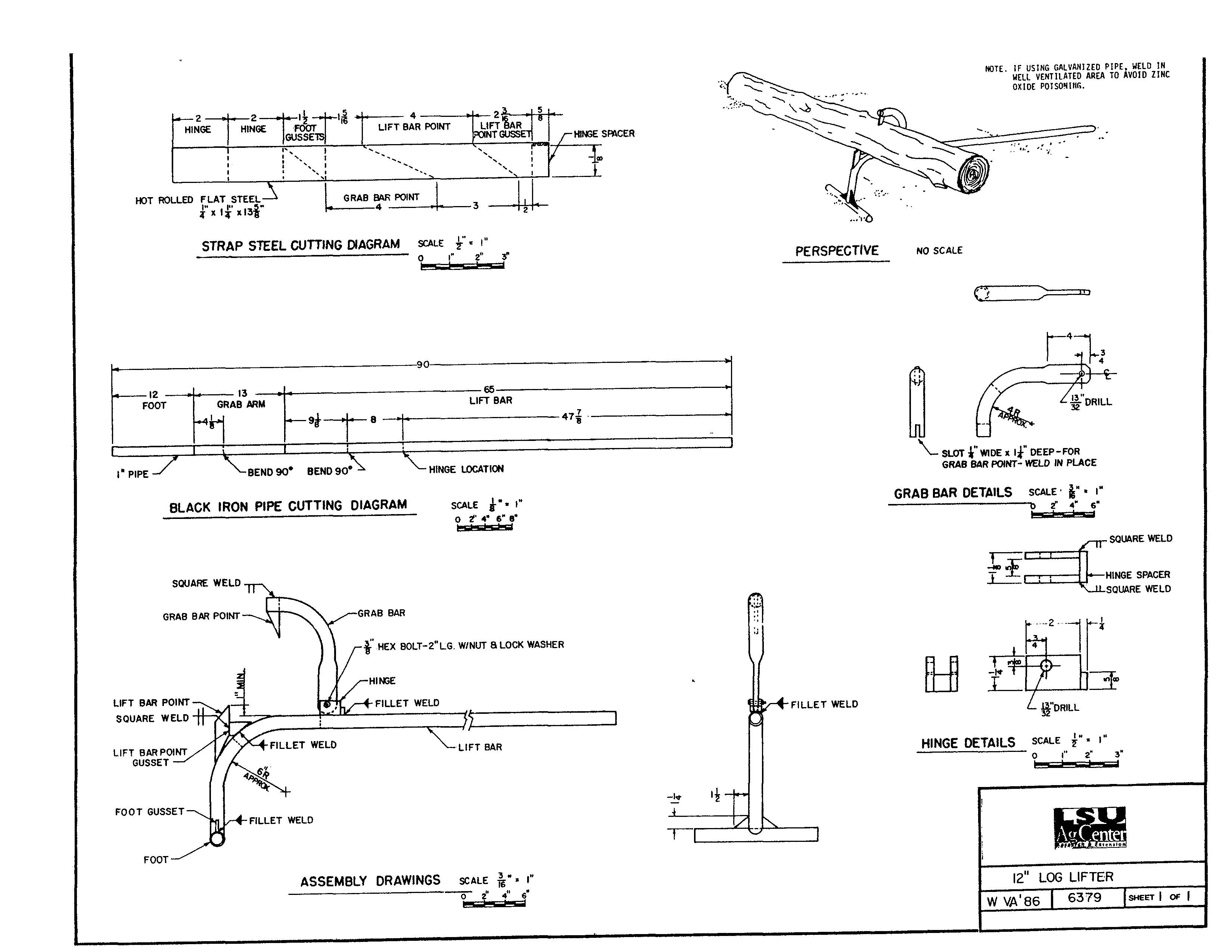 12" Log Lifter