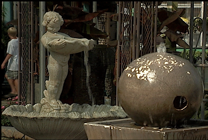 Fountains create illusions of coolness