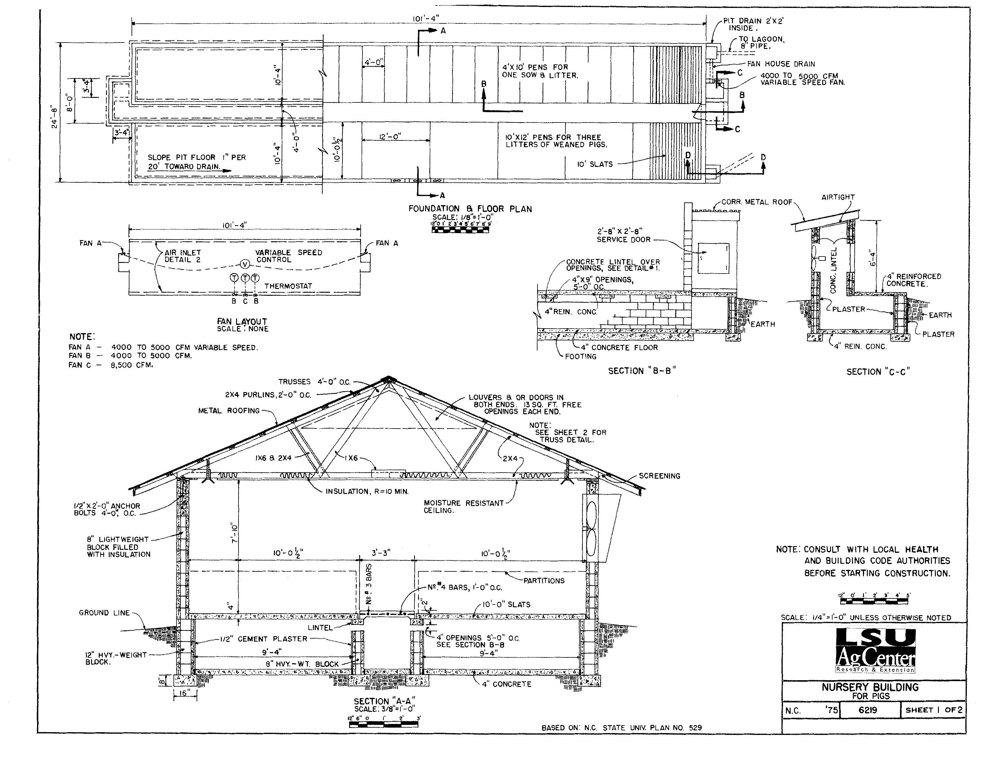 Nursery Building for Pigs