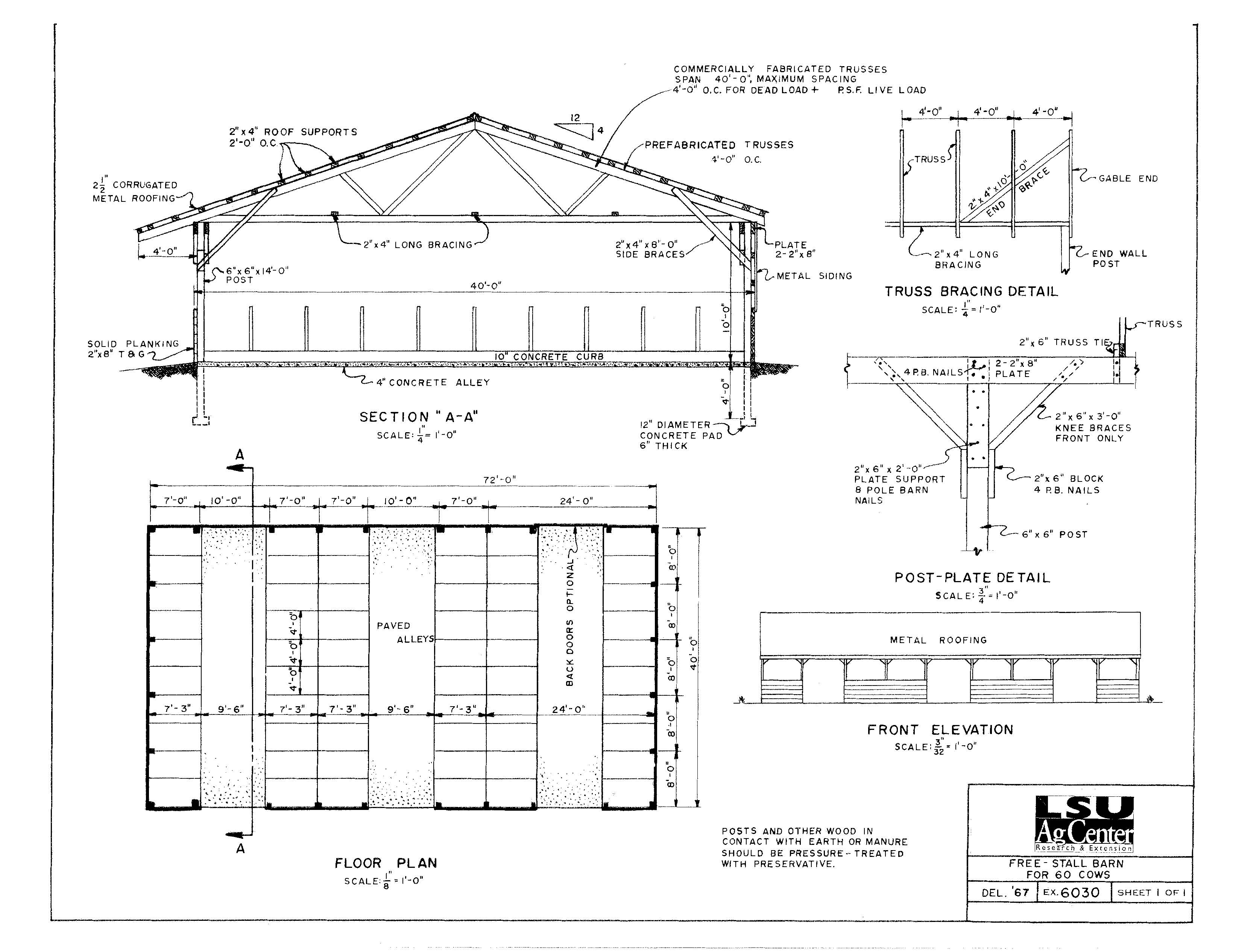 Free-stall Barn