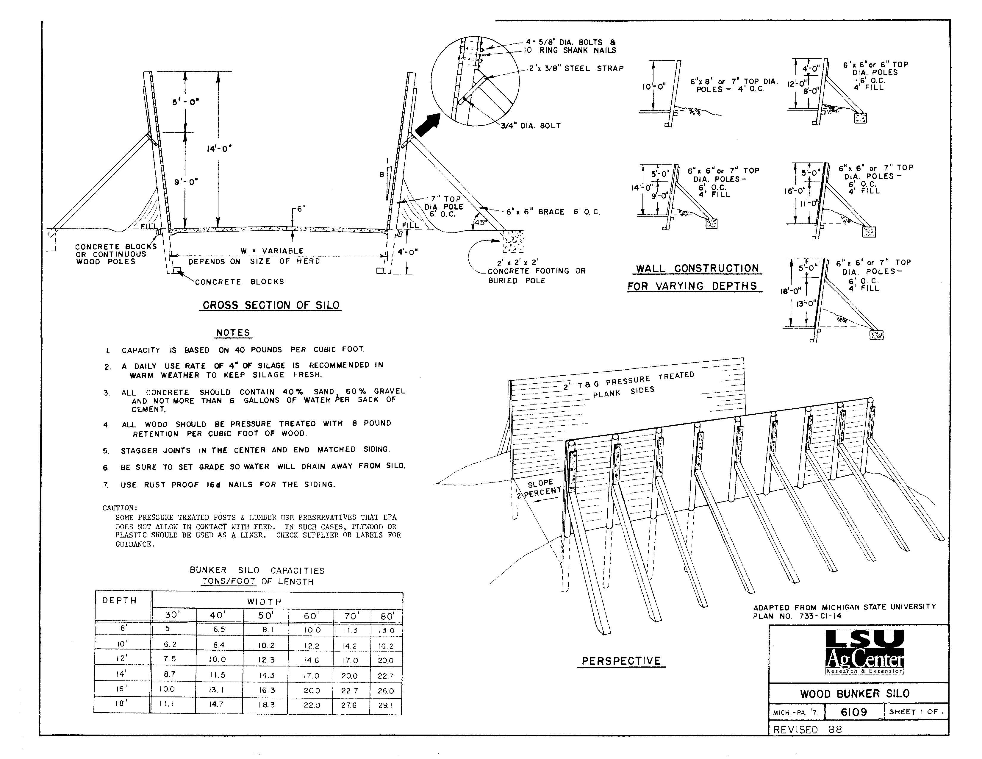 Wood Bunker Silo