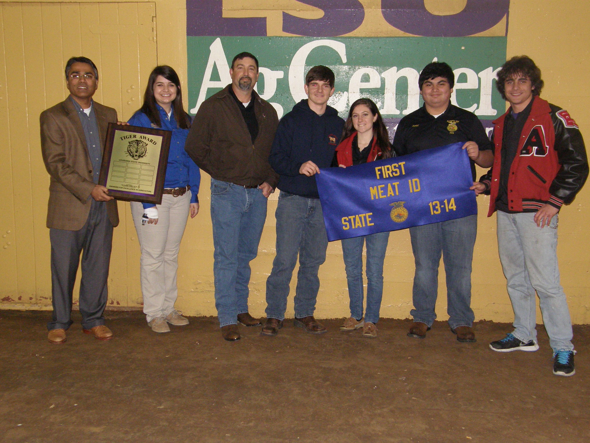 Assumption High School students win the Tiger Award in Mead Identificiation and Technology.