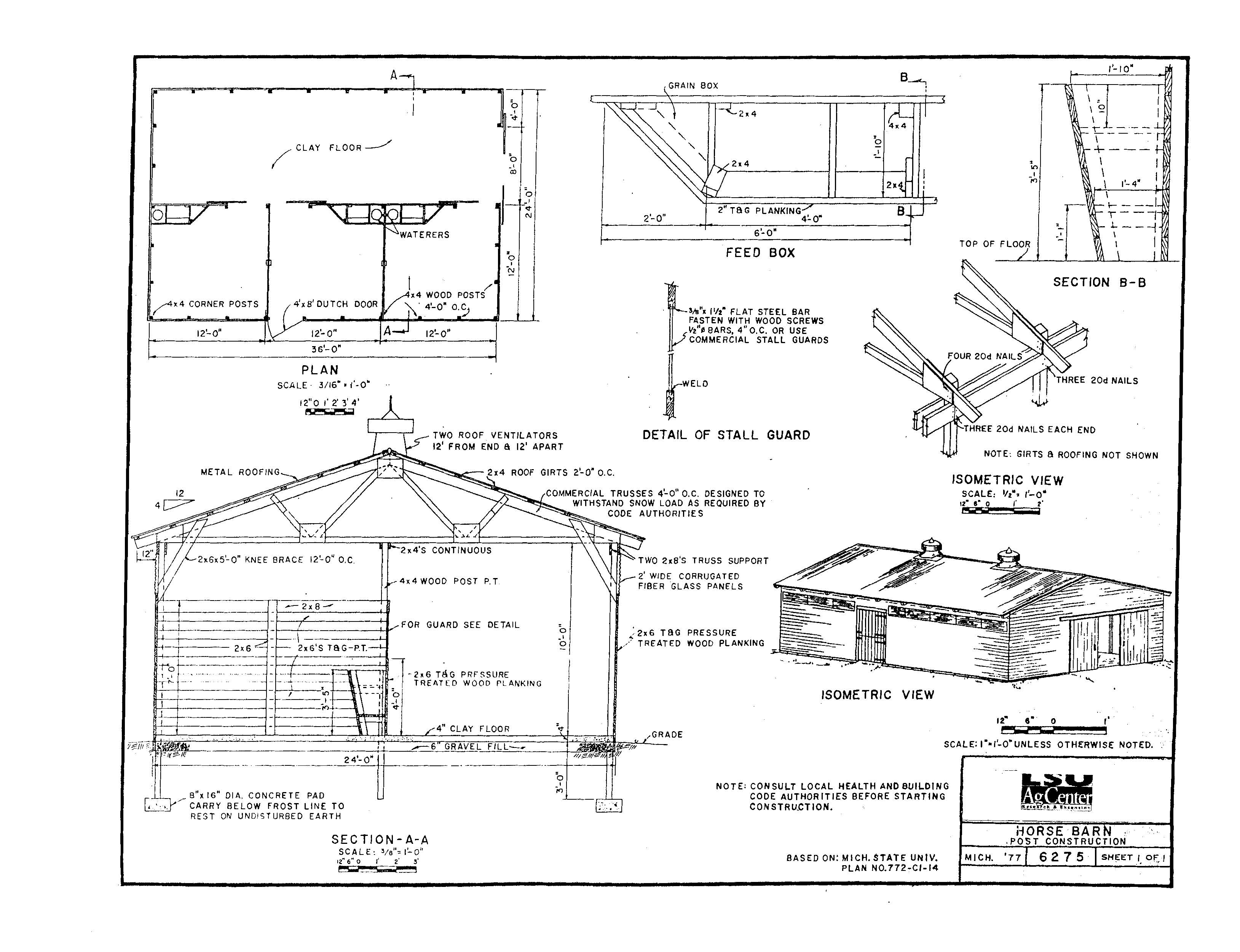 Horse Barn (Post Construction)