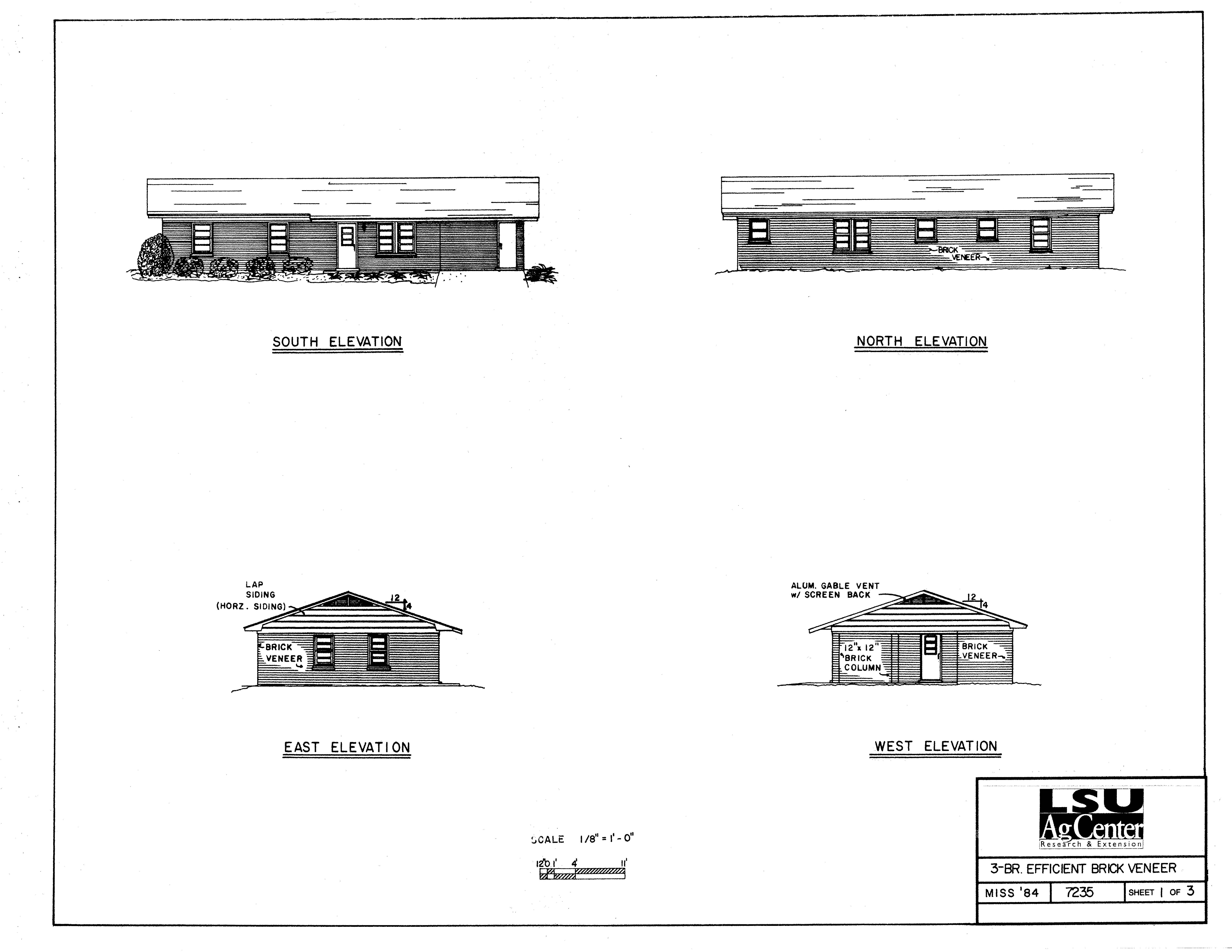 Three Bedroom Efficient Brick Veneer