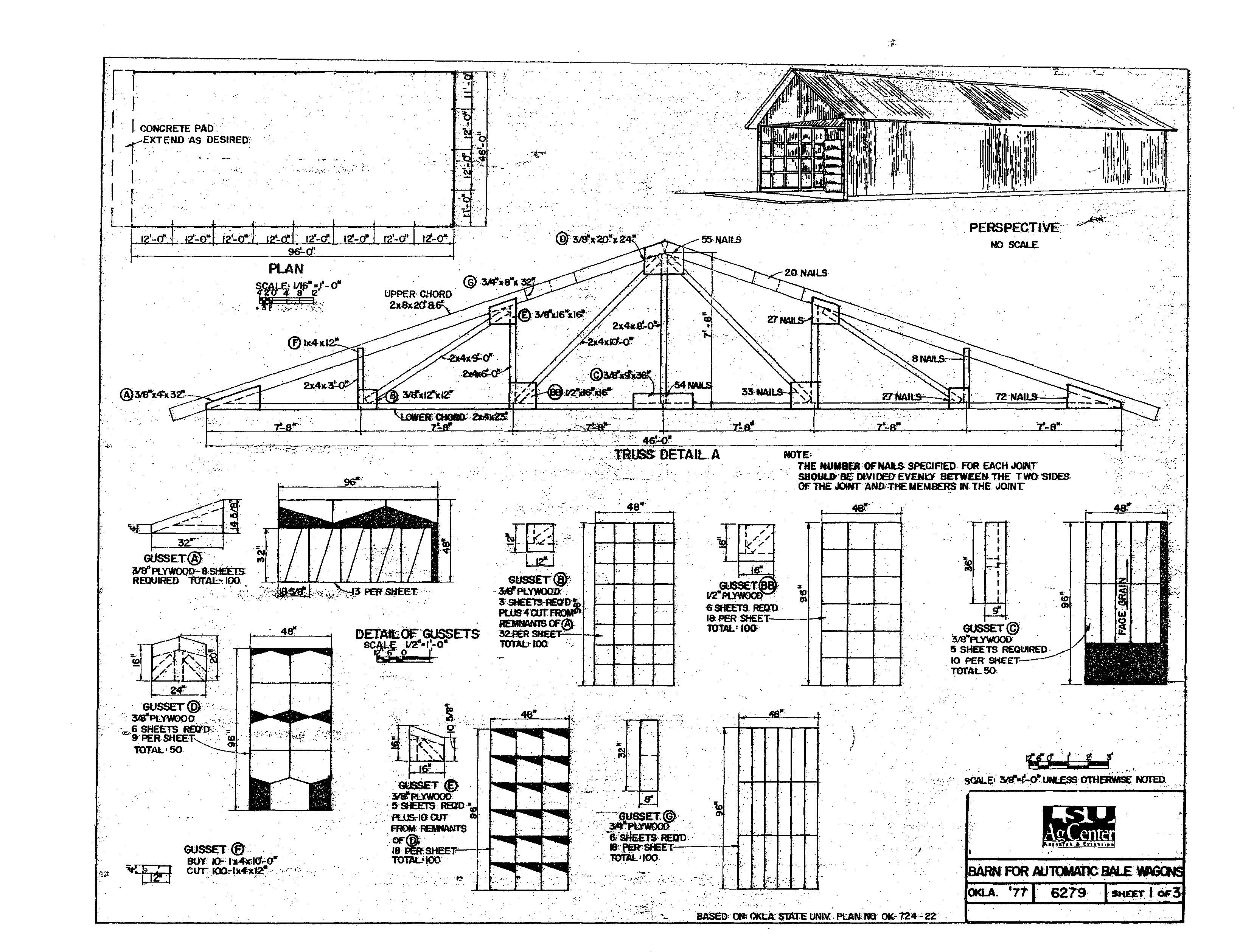 Barn for Automatic Bale Wagons