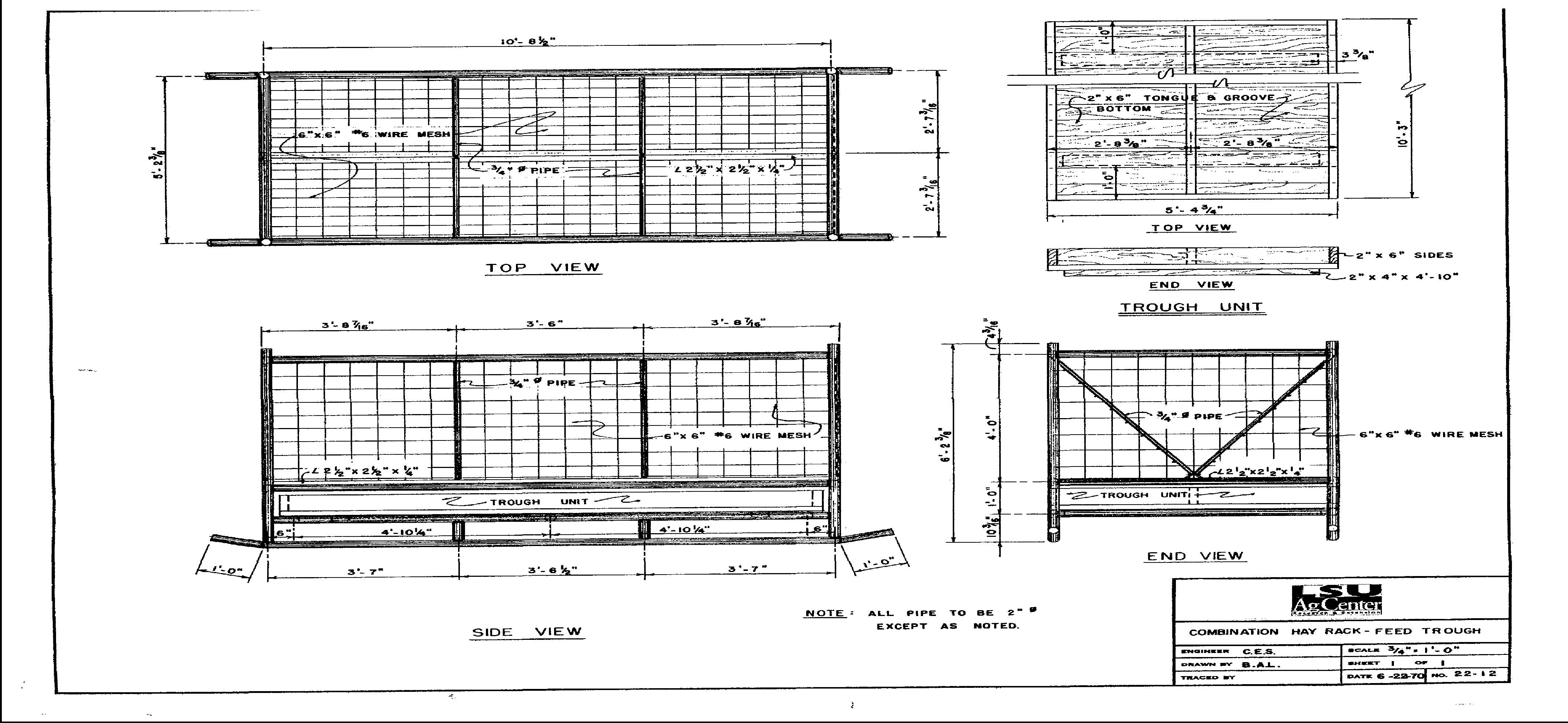 Hay Rack/Feed Trough