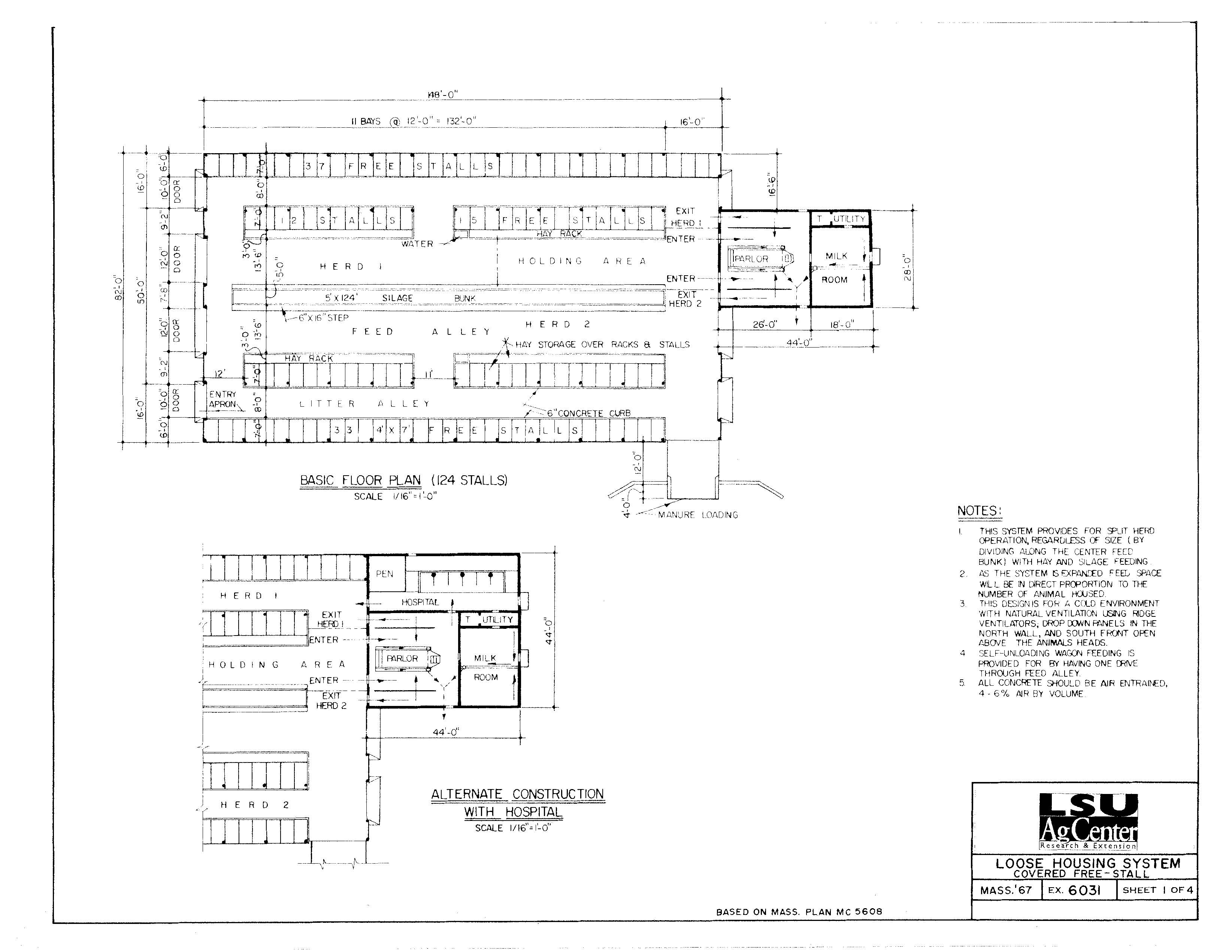 Loose Housing System-Covered Free Stall