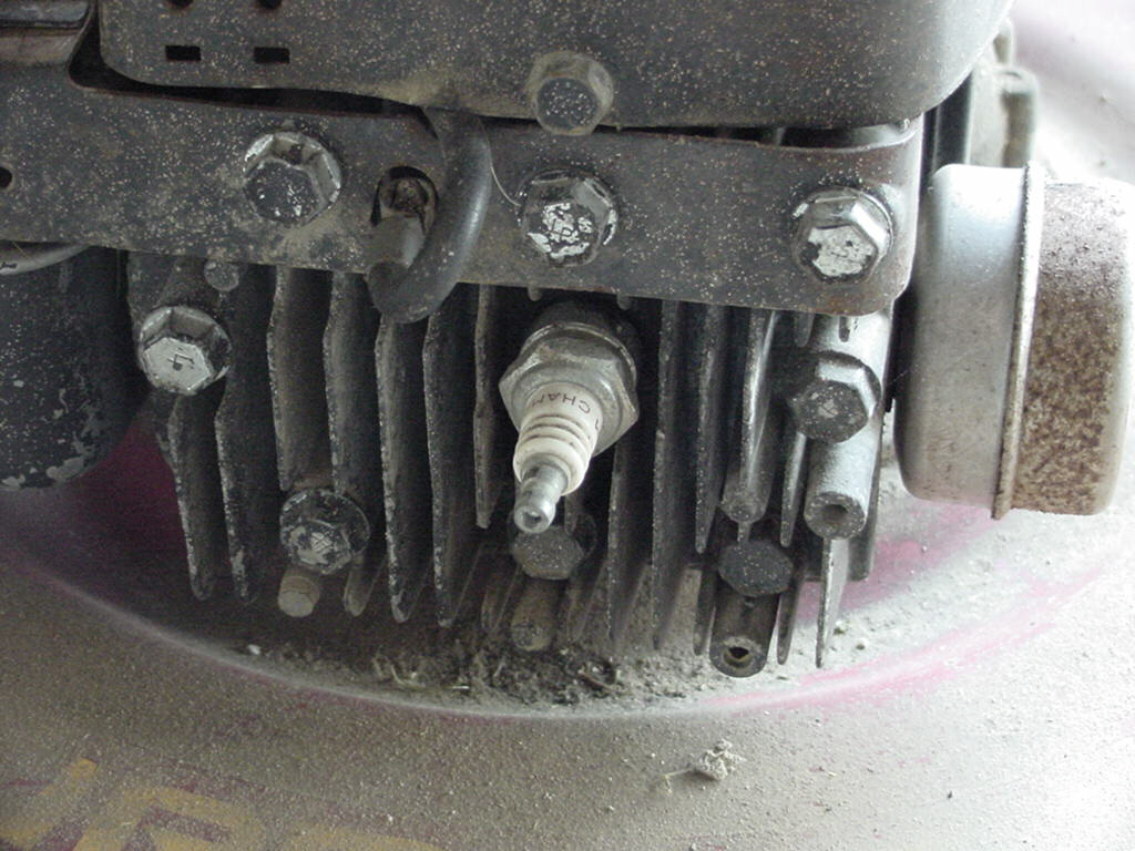 disconnected spark plug