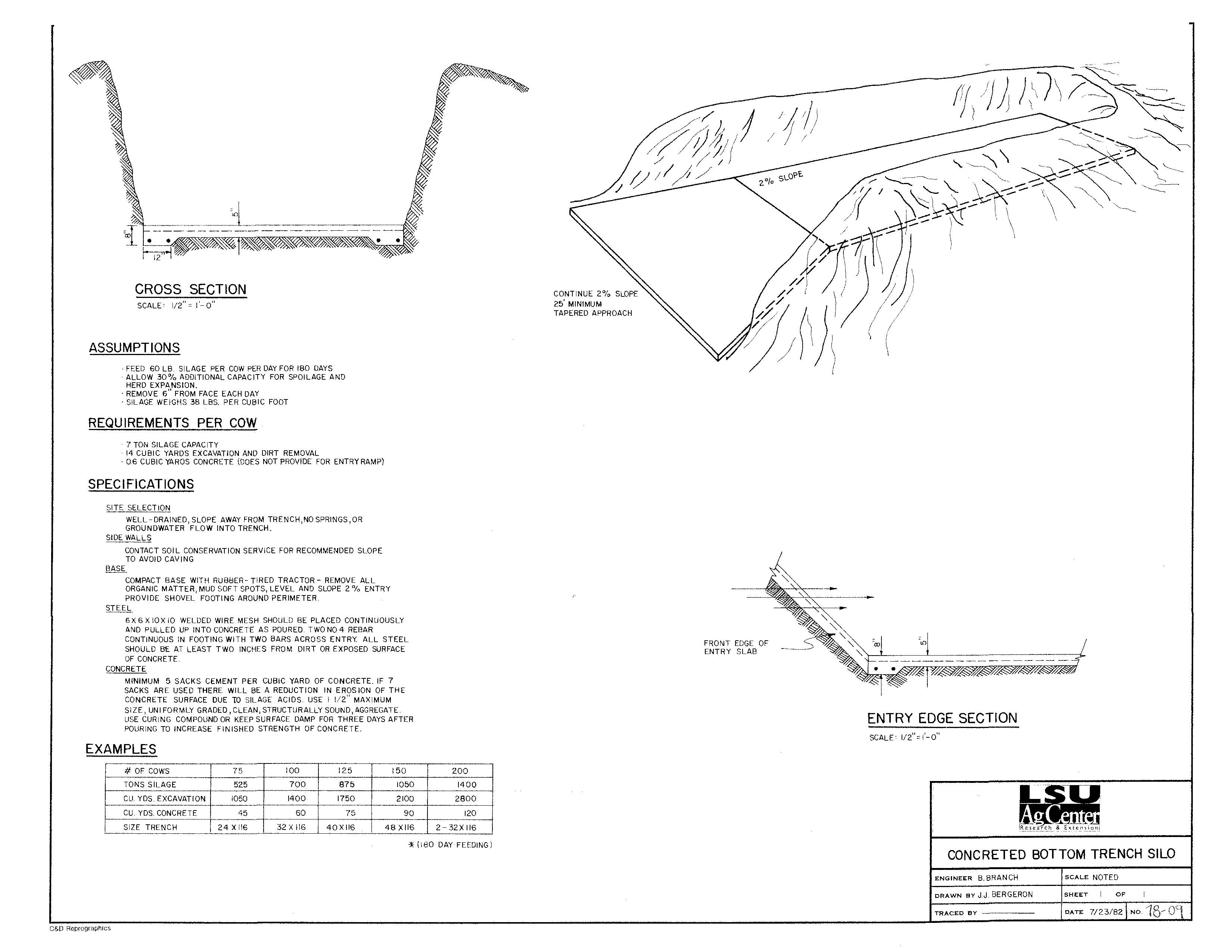 Concrete Bottom Trench Silo