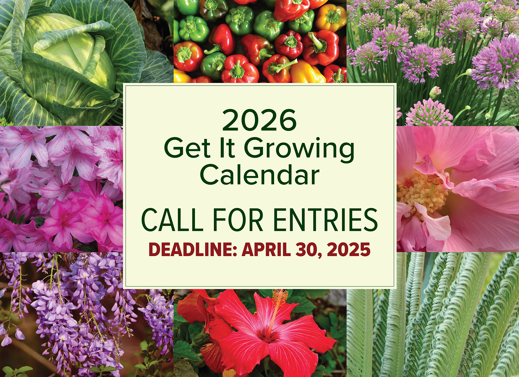 Deadline to submit Get It Growing calendar photos approaching