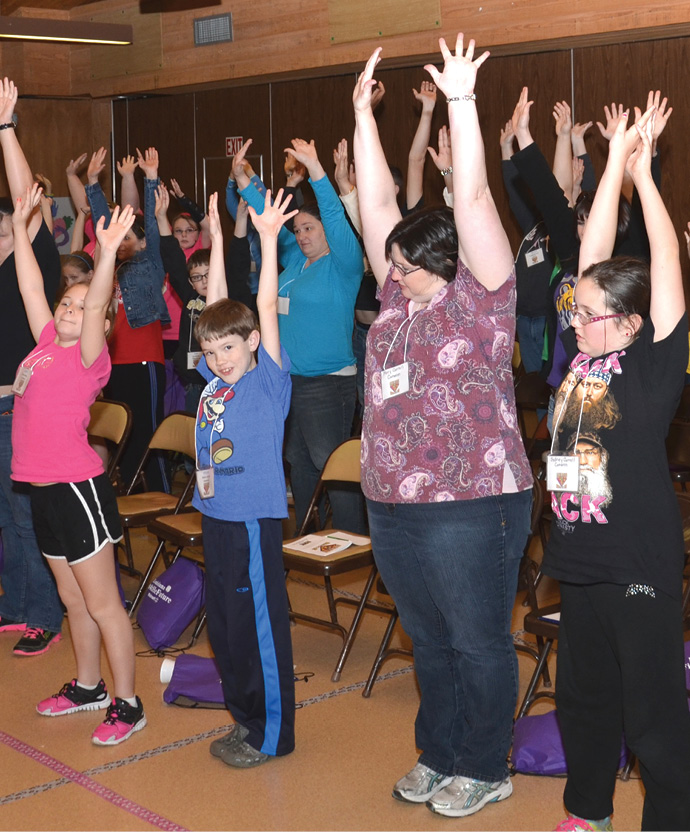 Participants at the Food and Fitness Camp