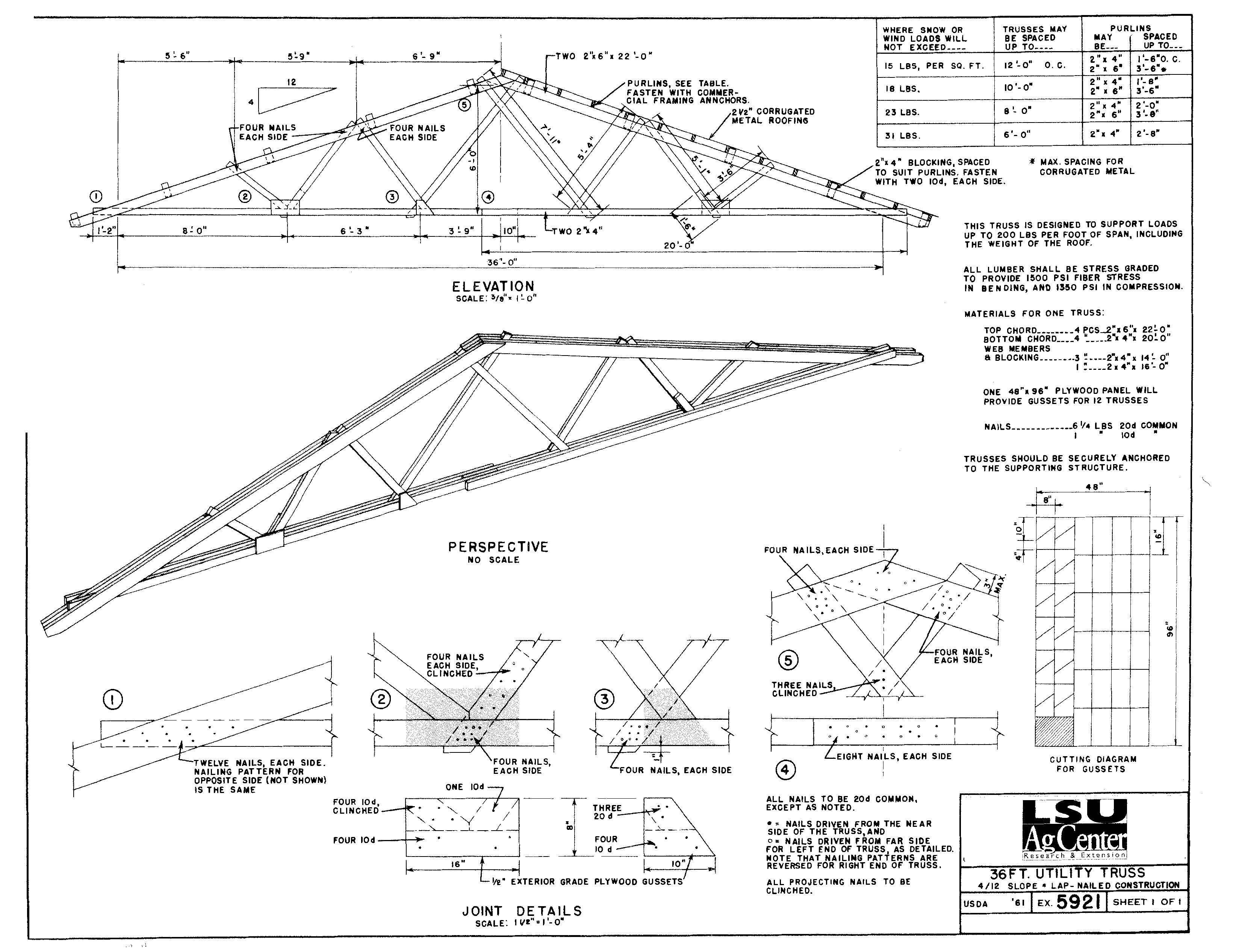 36 ft. Utility Truss