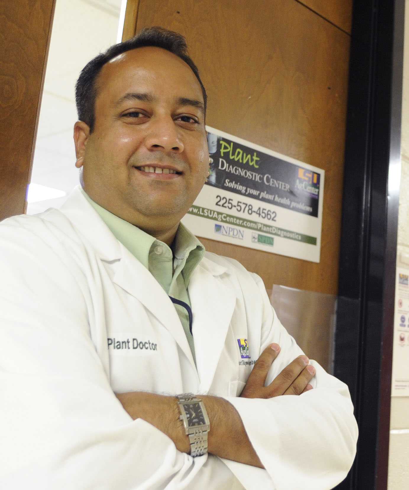 Raj Singh at door