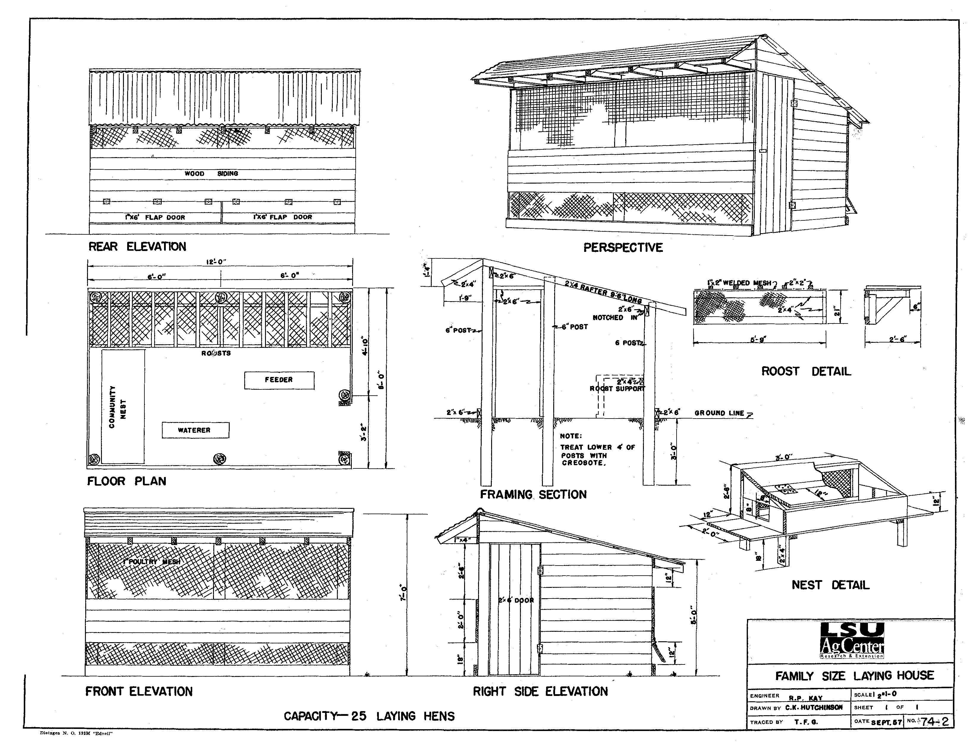 Family Size Laying House