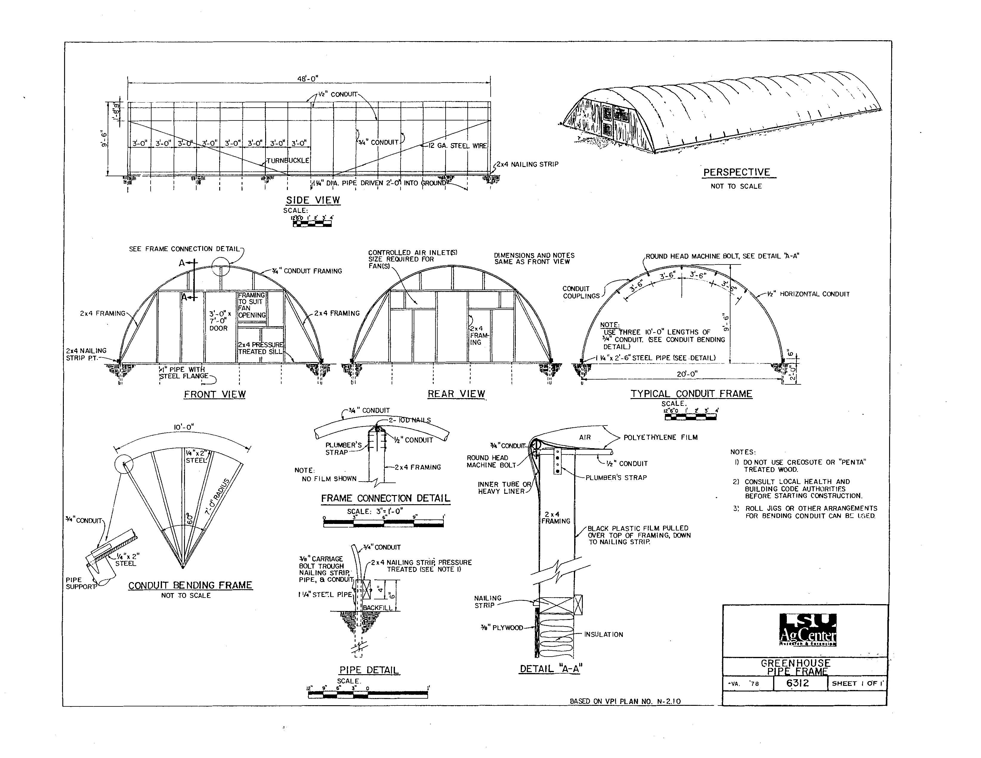 Greenhouse  - Pipe Frame