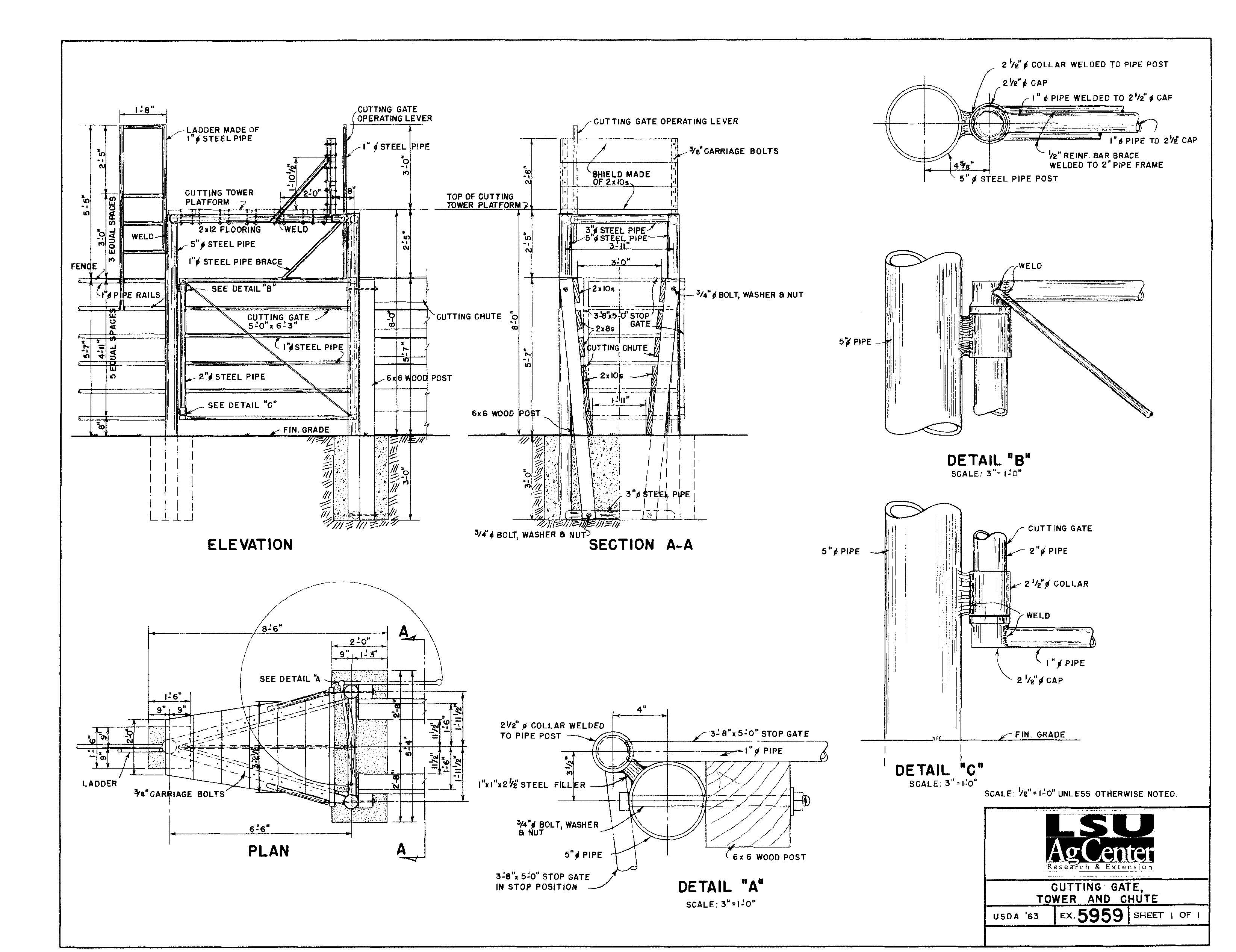 Cutting Gate Tower and Chute