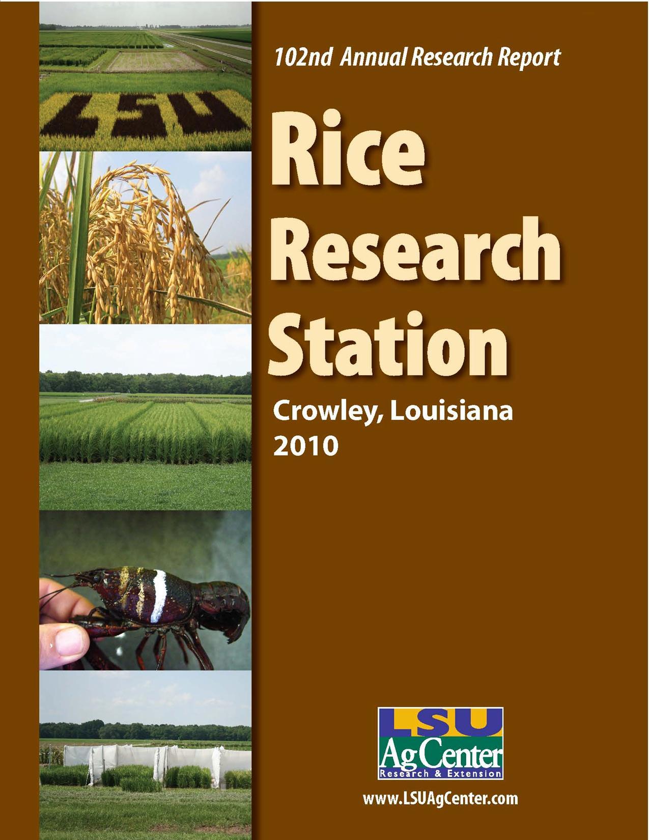 2010 Rice Research Station Annual Report