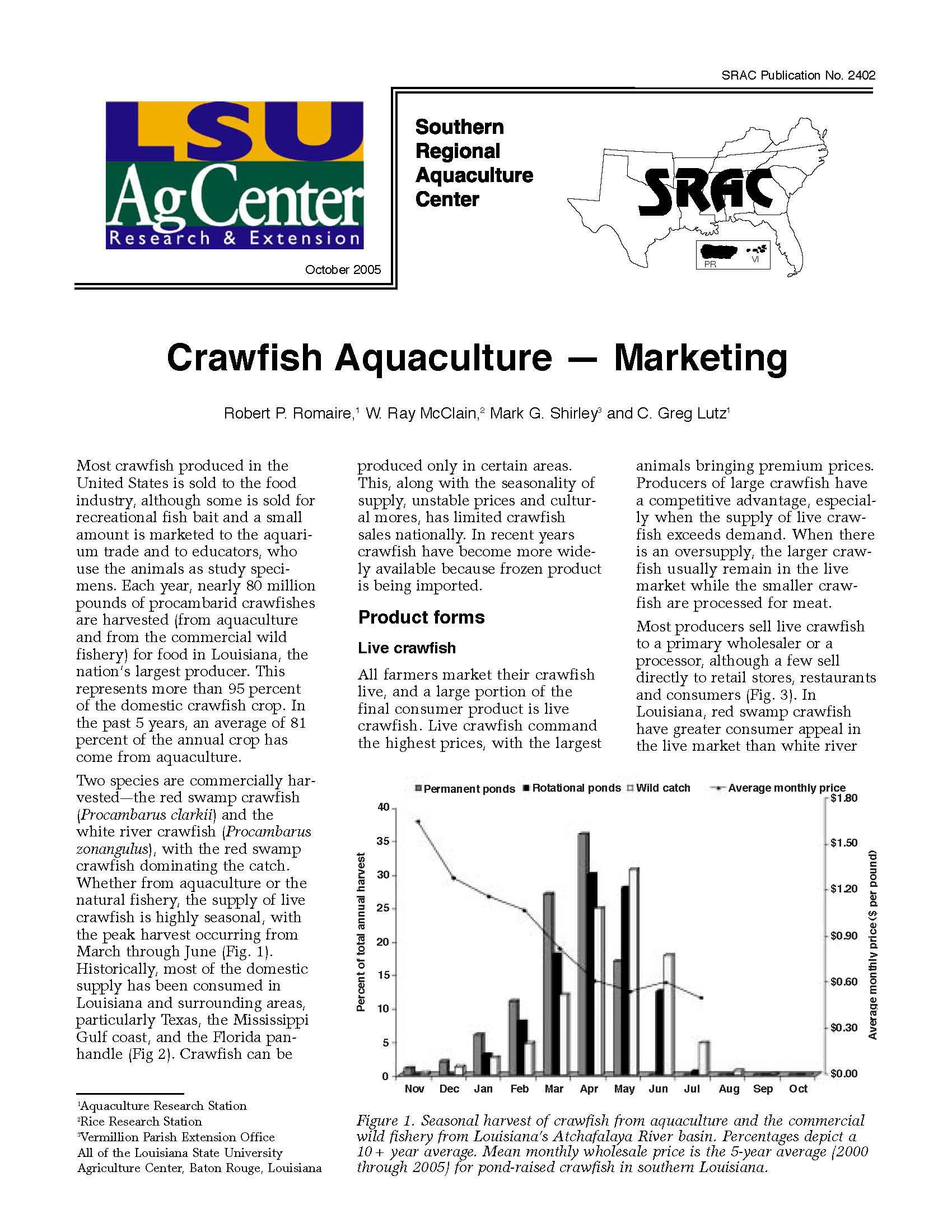 Crawfish Aquaculture - Marketing