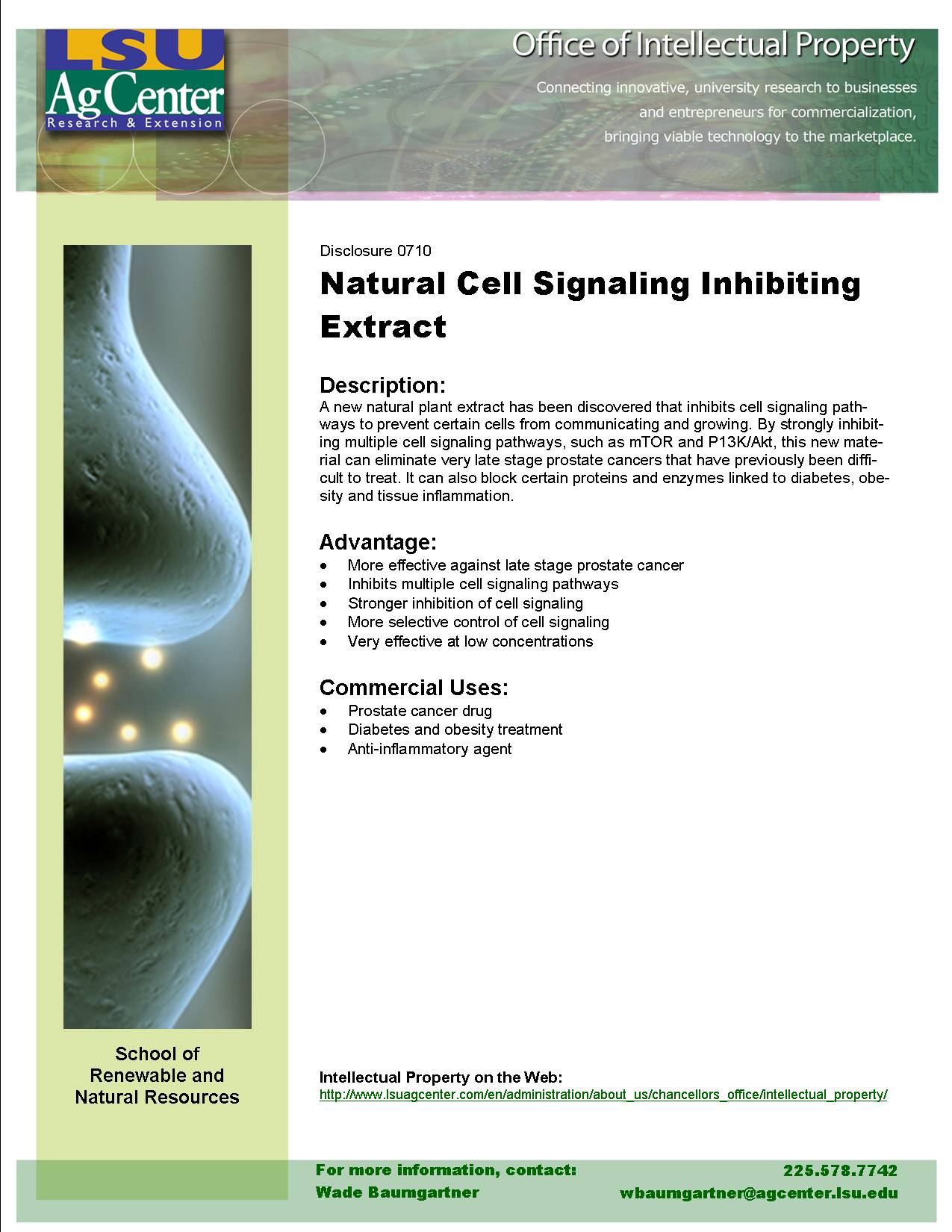 Natural Cell Signaling Pathway Inhibiting Extract