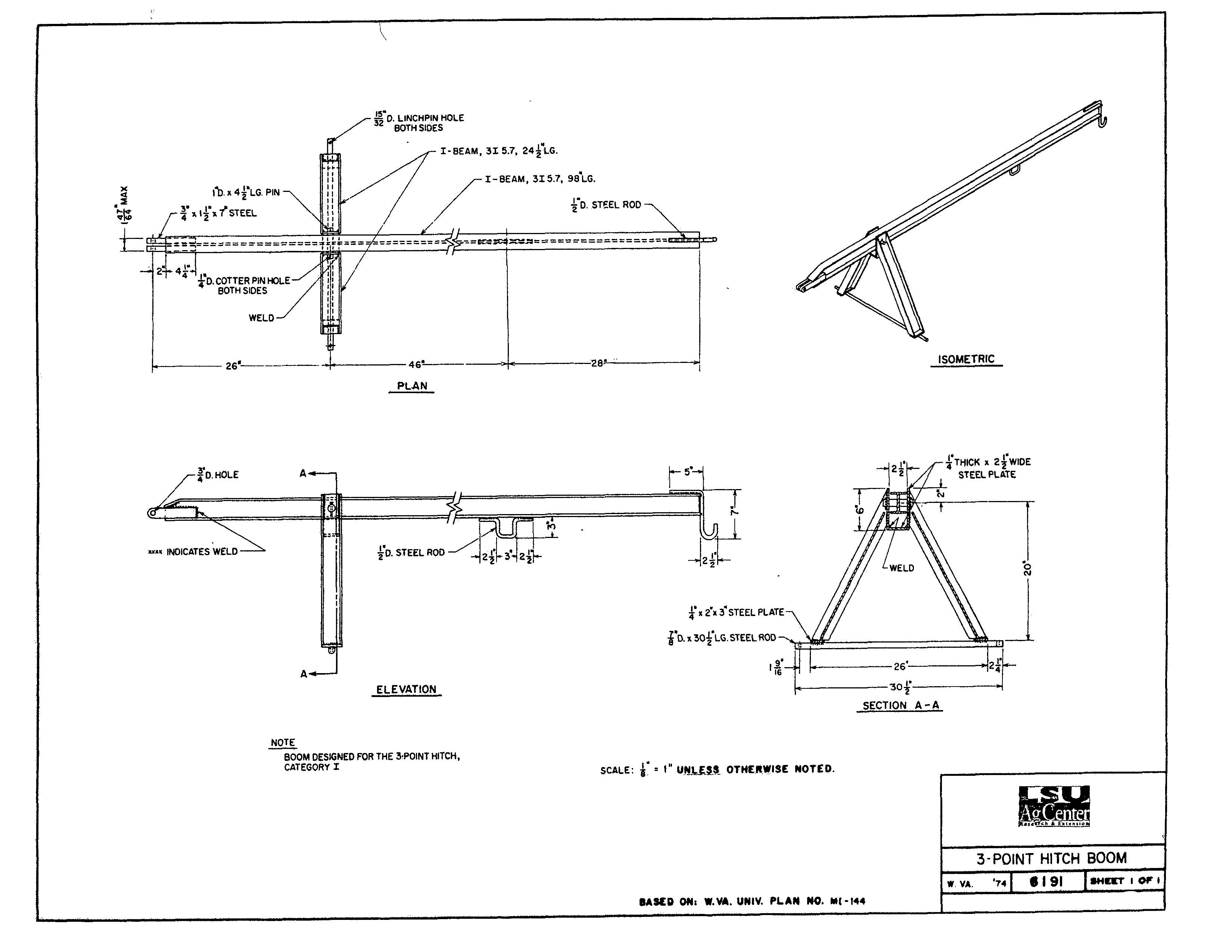 3-Point Hitch Boom