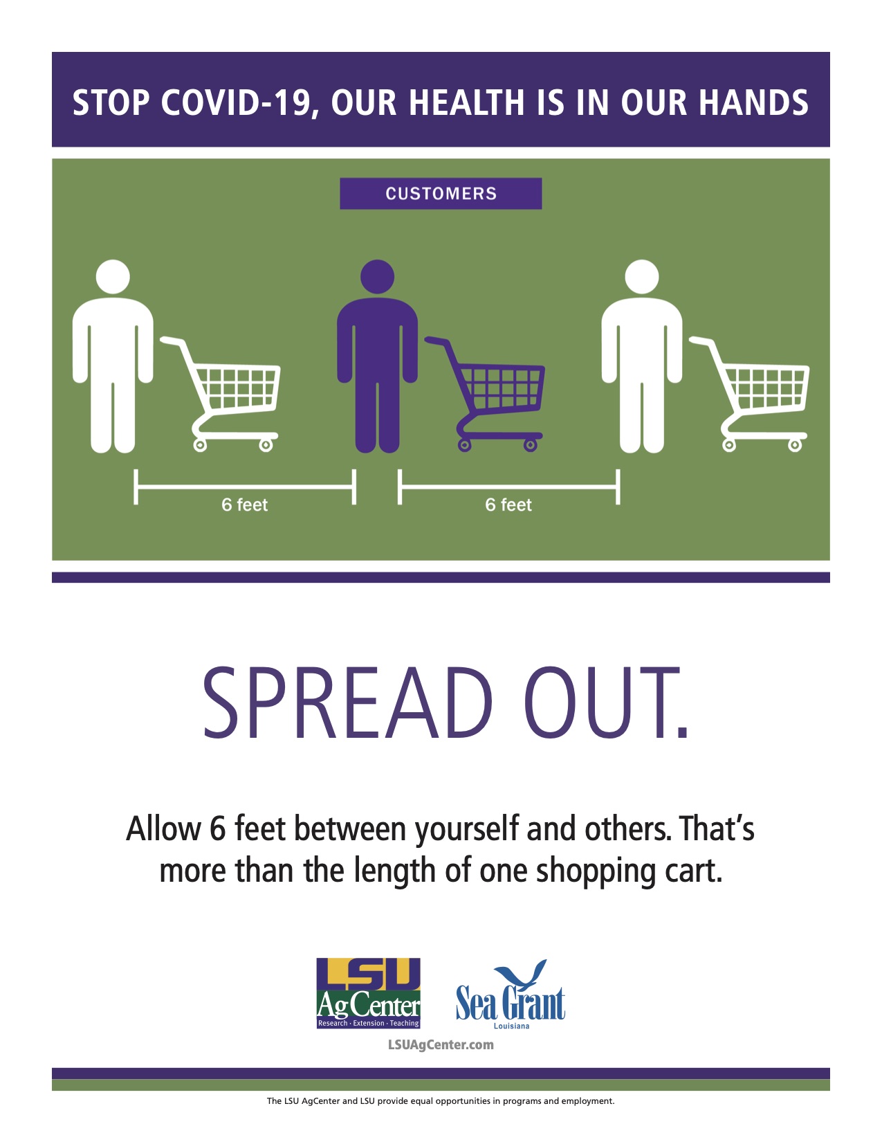 LSU AgCenter develops posters promoting grocery store customer, employee safety 