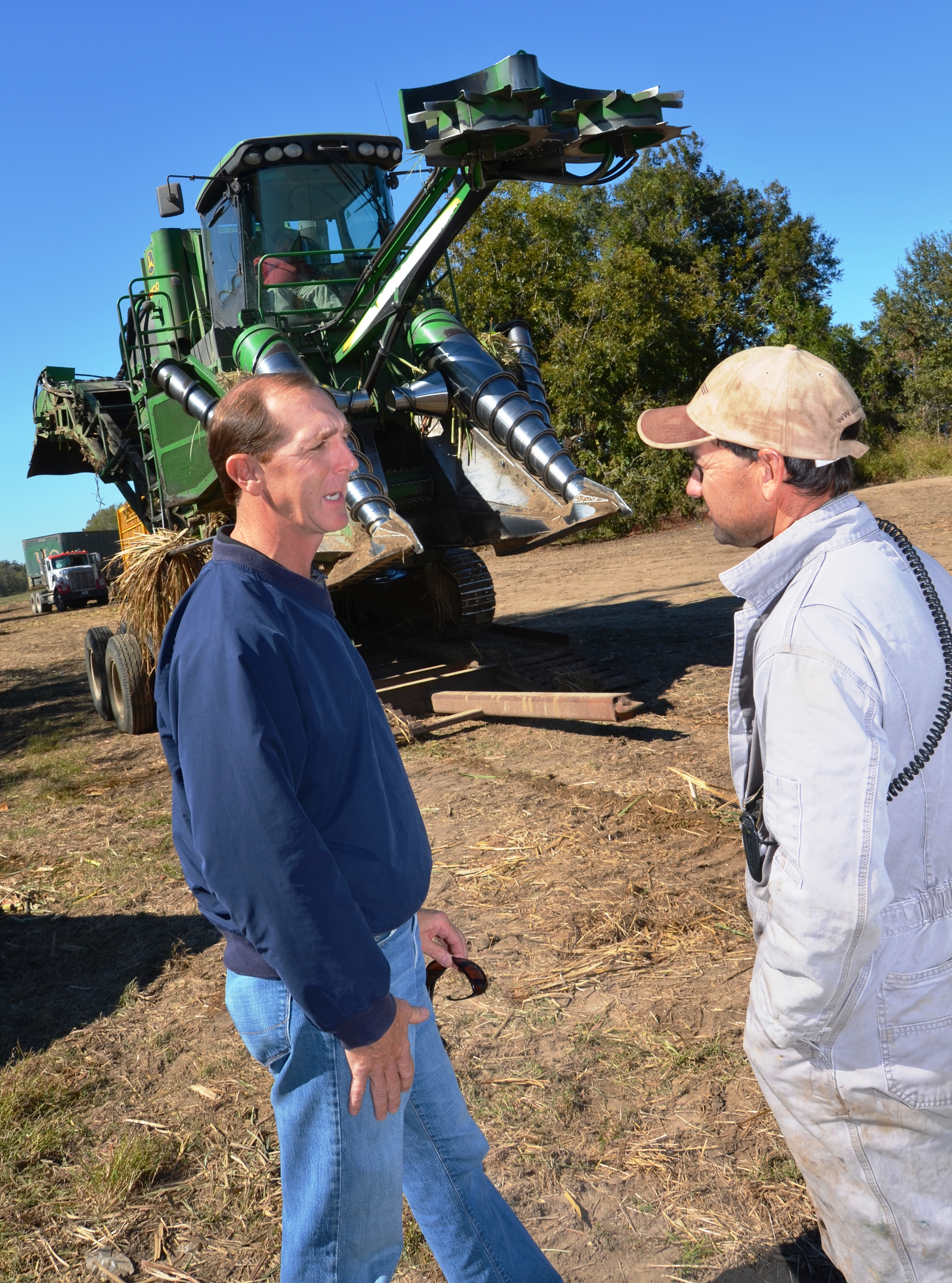 Jim Simon and farmer