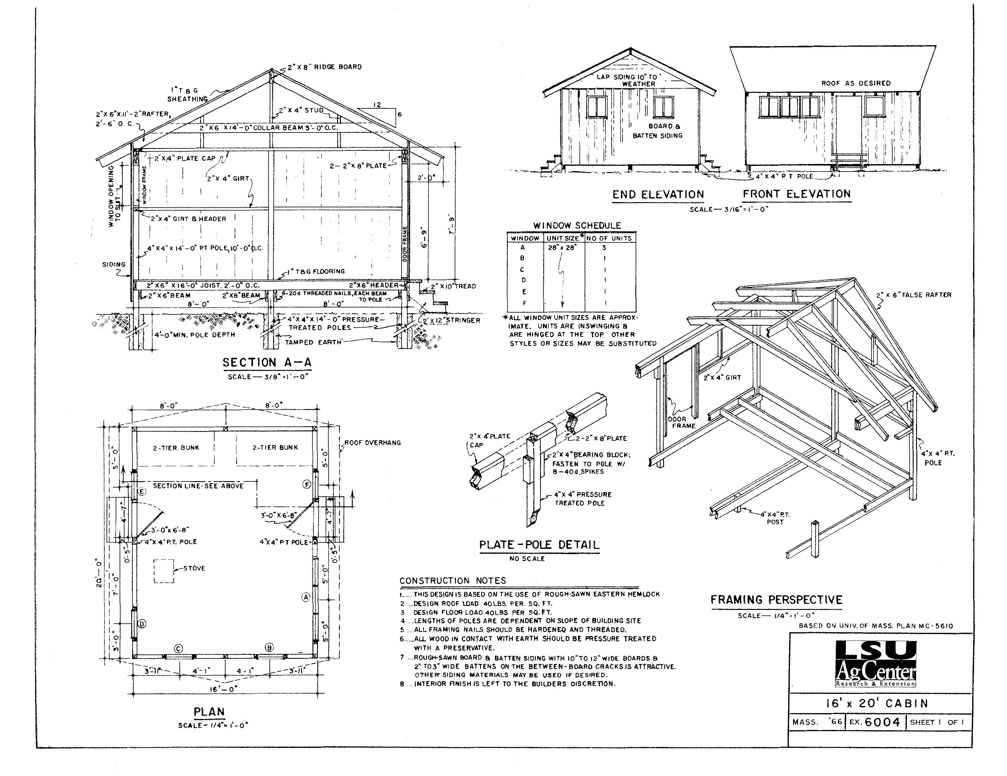 16 X 20 Cabin