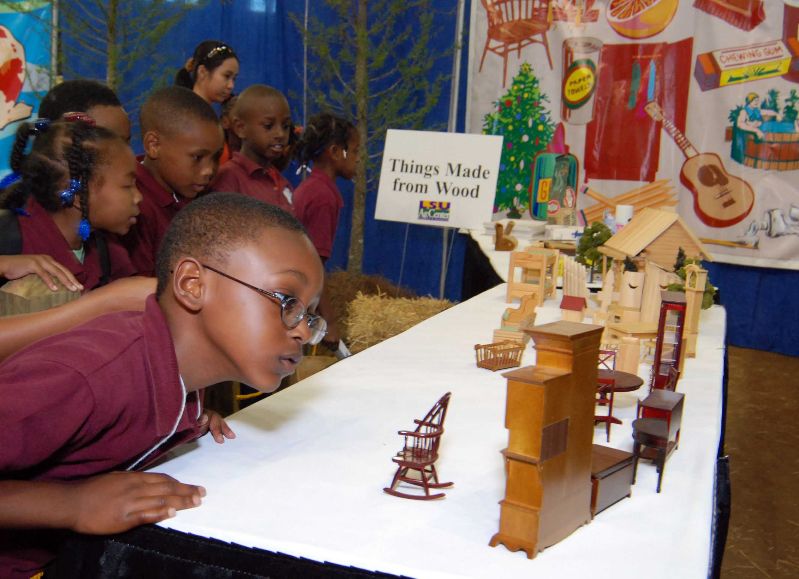 AgMagic - Boy and others focused on miniatures of things made from wood