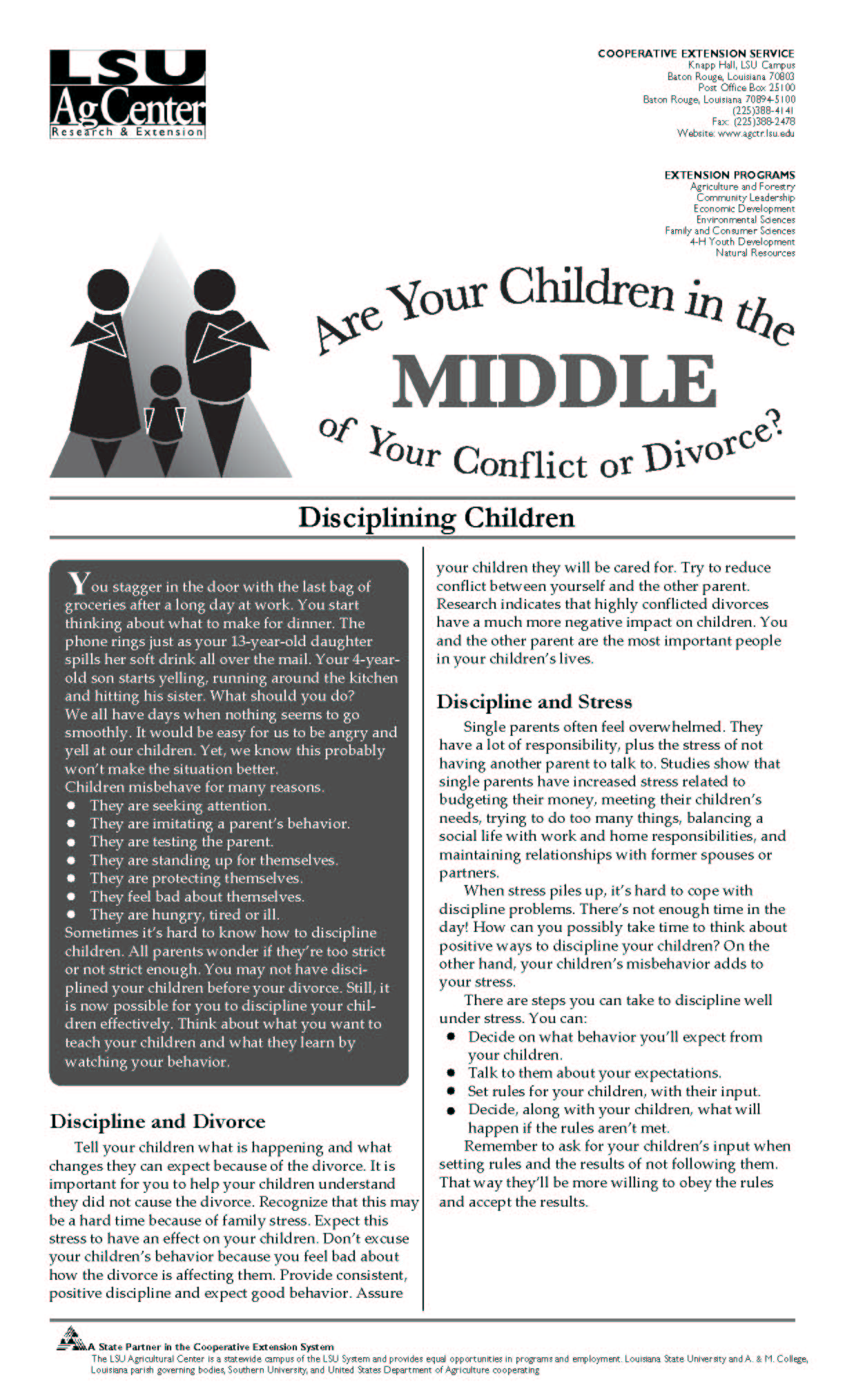 Children in the Middle Series:  Disciplining Children