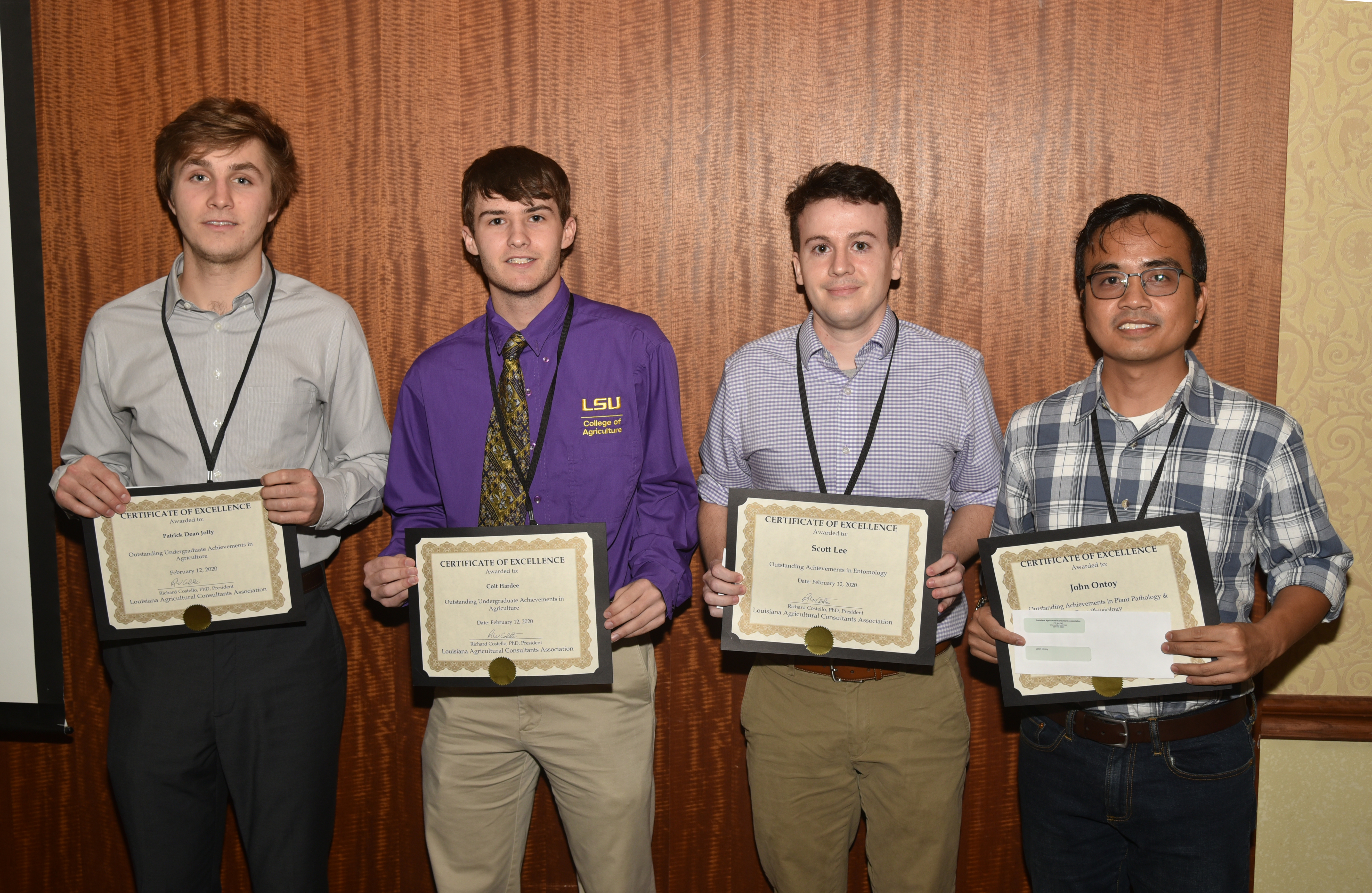LSU students receive scholarships at agriculture consultants conference