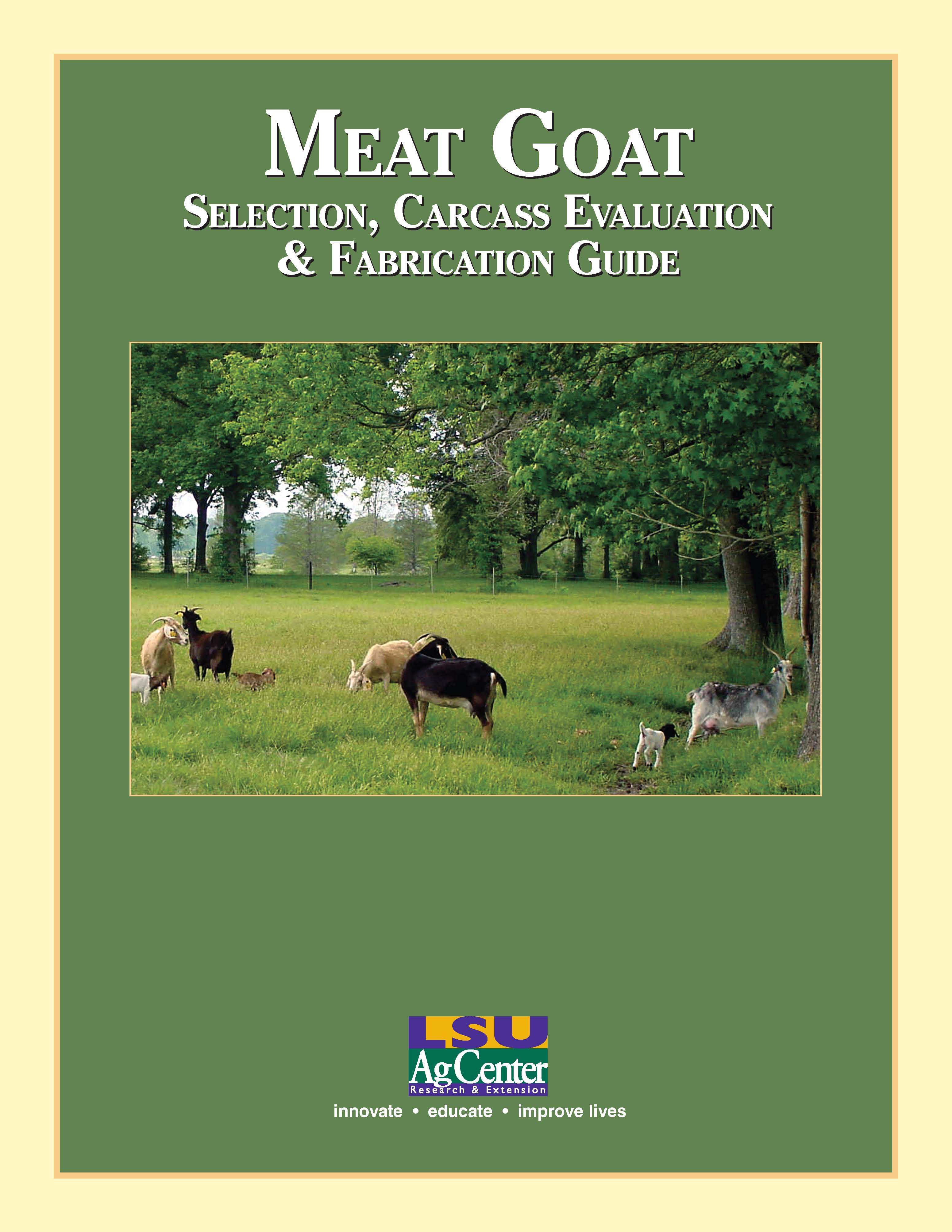 Meat Goat Selection Carcass Evaluation and Fabrication