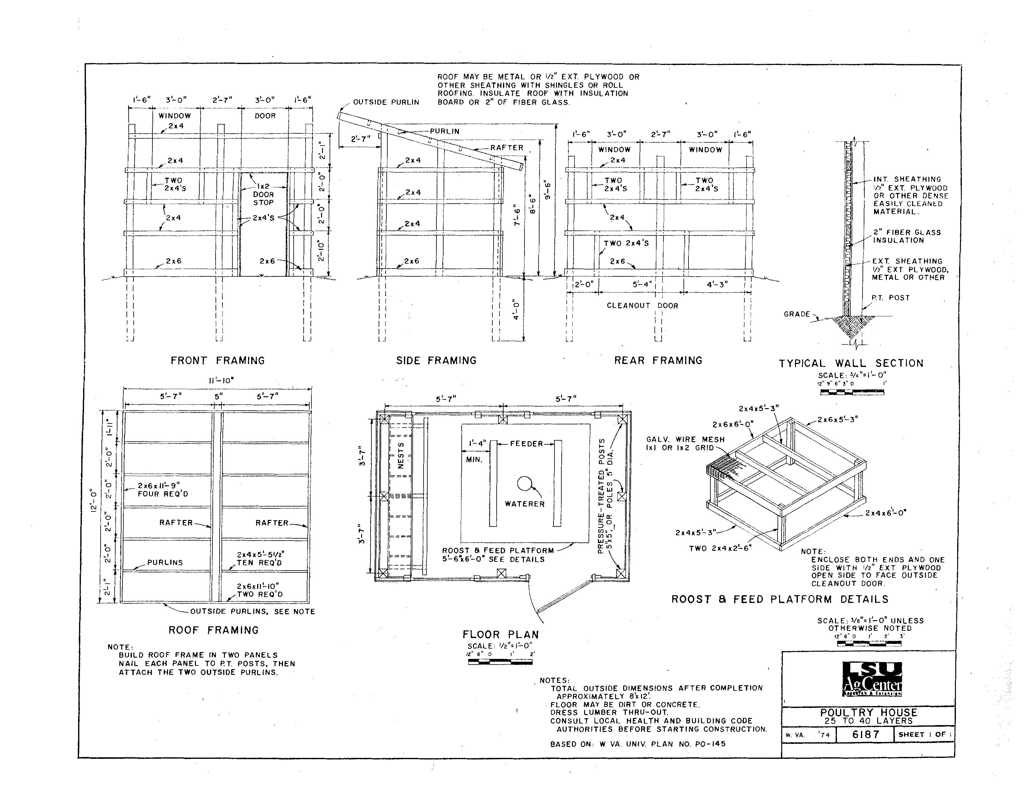 Poultry House 25 to 40 layers