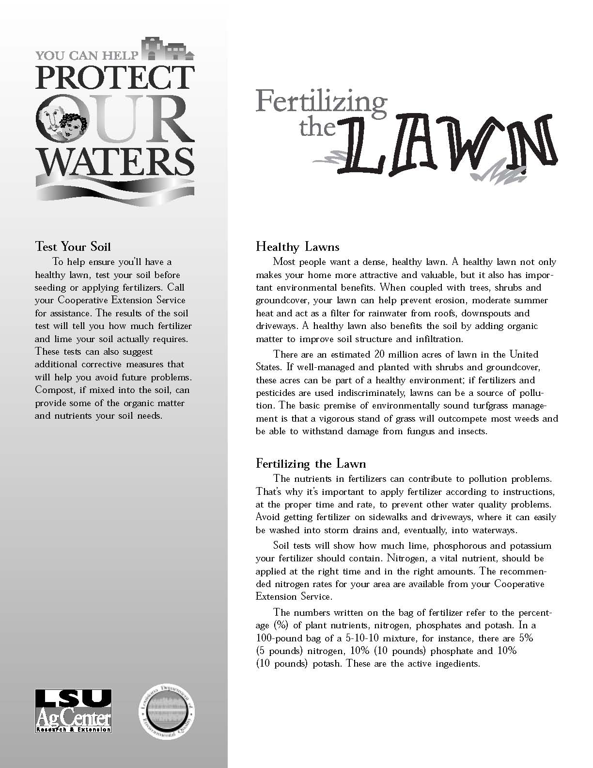 Fertilizing the Lawn