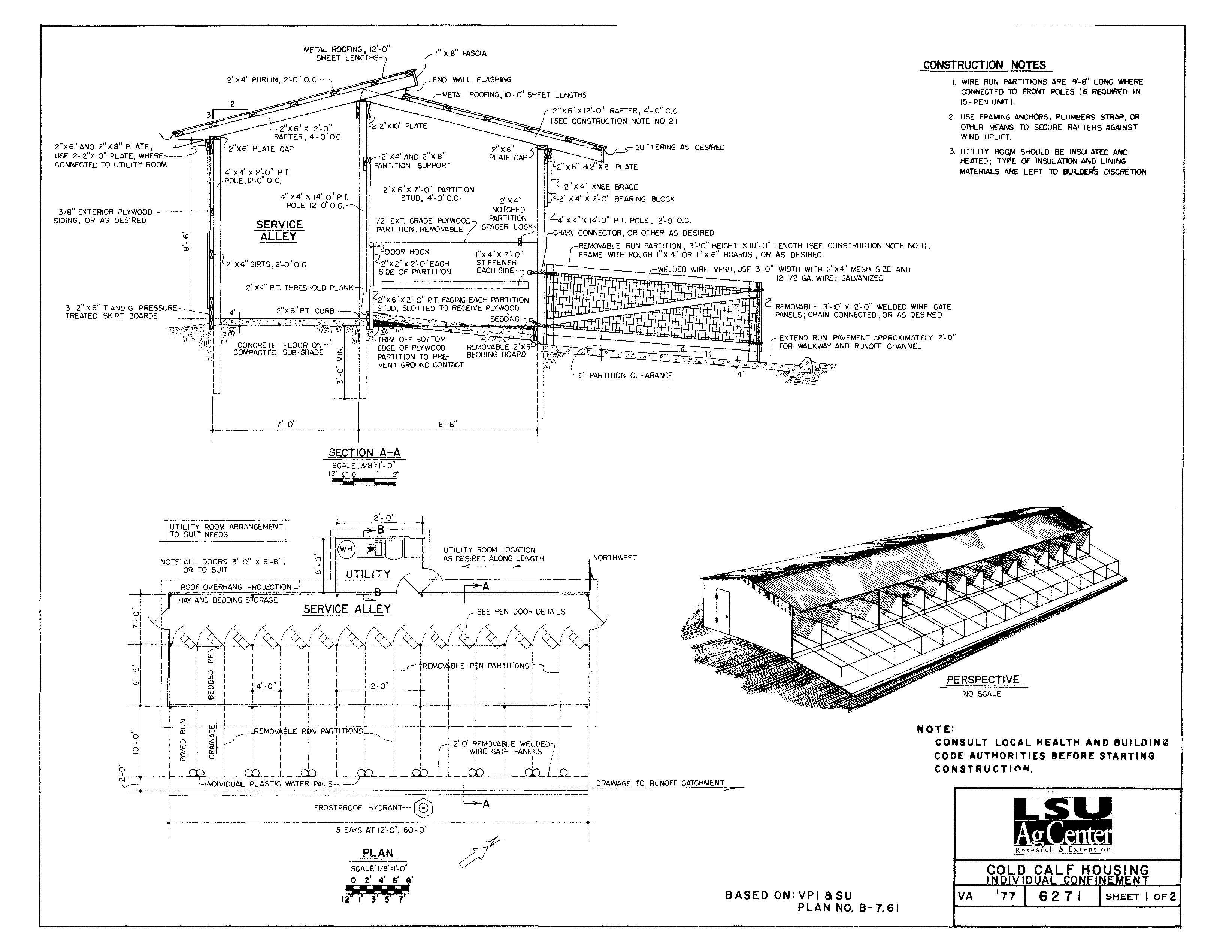 Cold Calf Housing