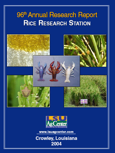 2004 Rice Research Station Annual Research Report