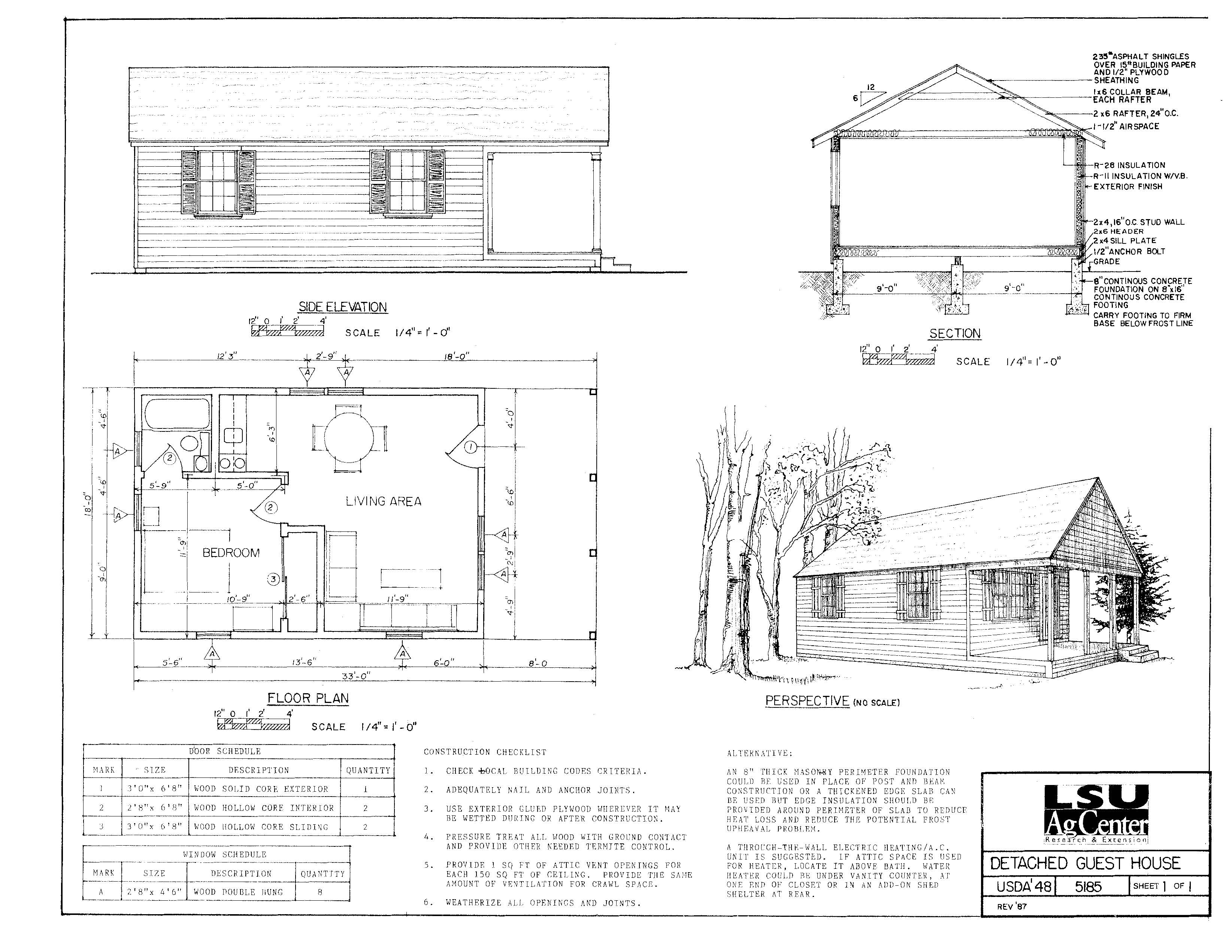 Detached Guest House Without Kitchen