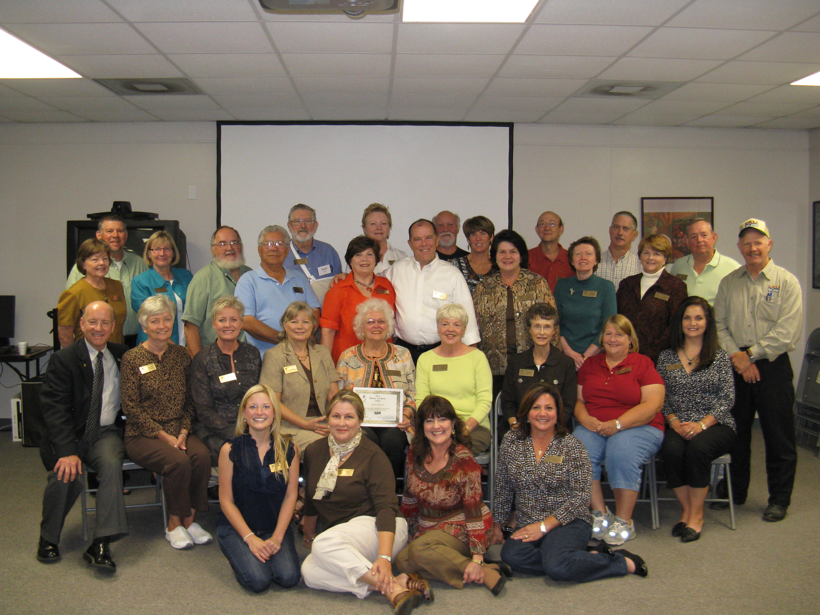 Photo of 2010 Master Gardener class