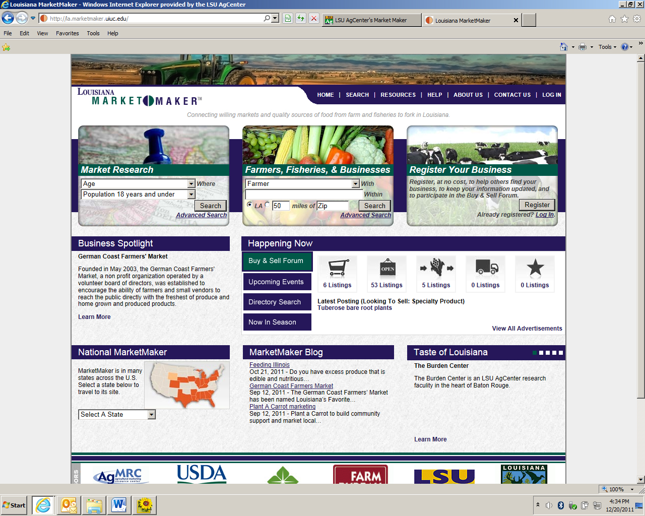 LSU AgCenters MarketMaker