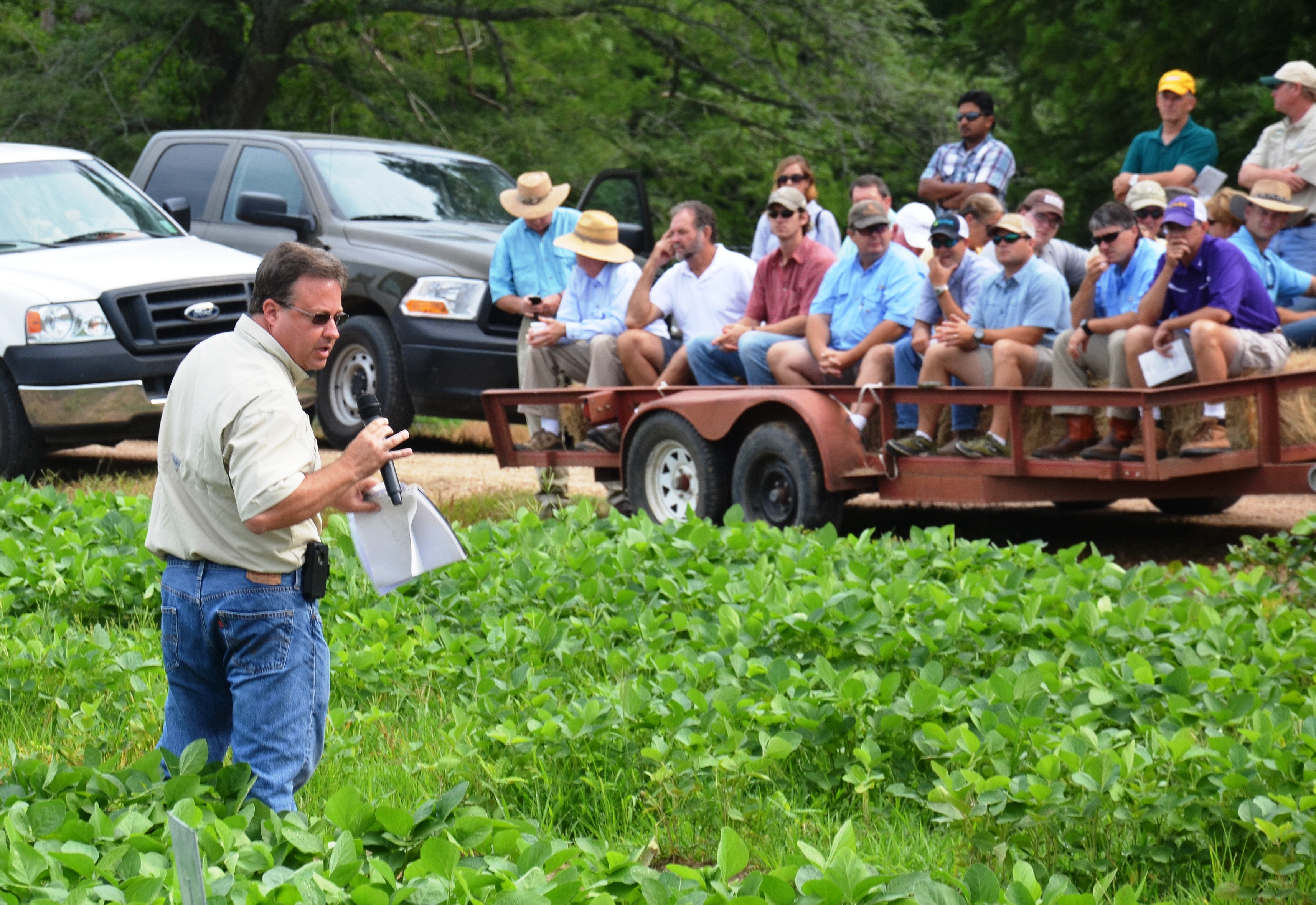 Row crop research featured at field day