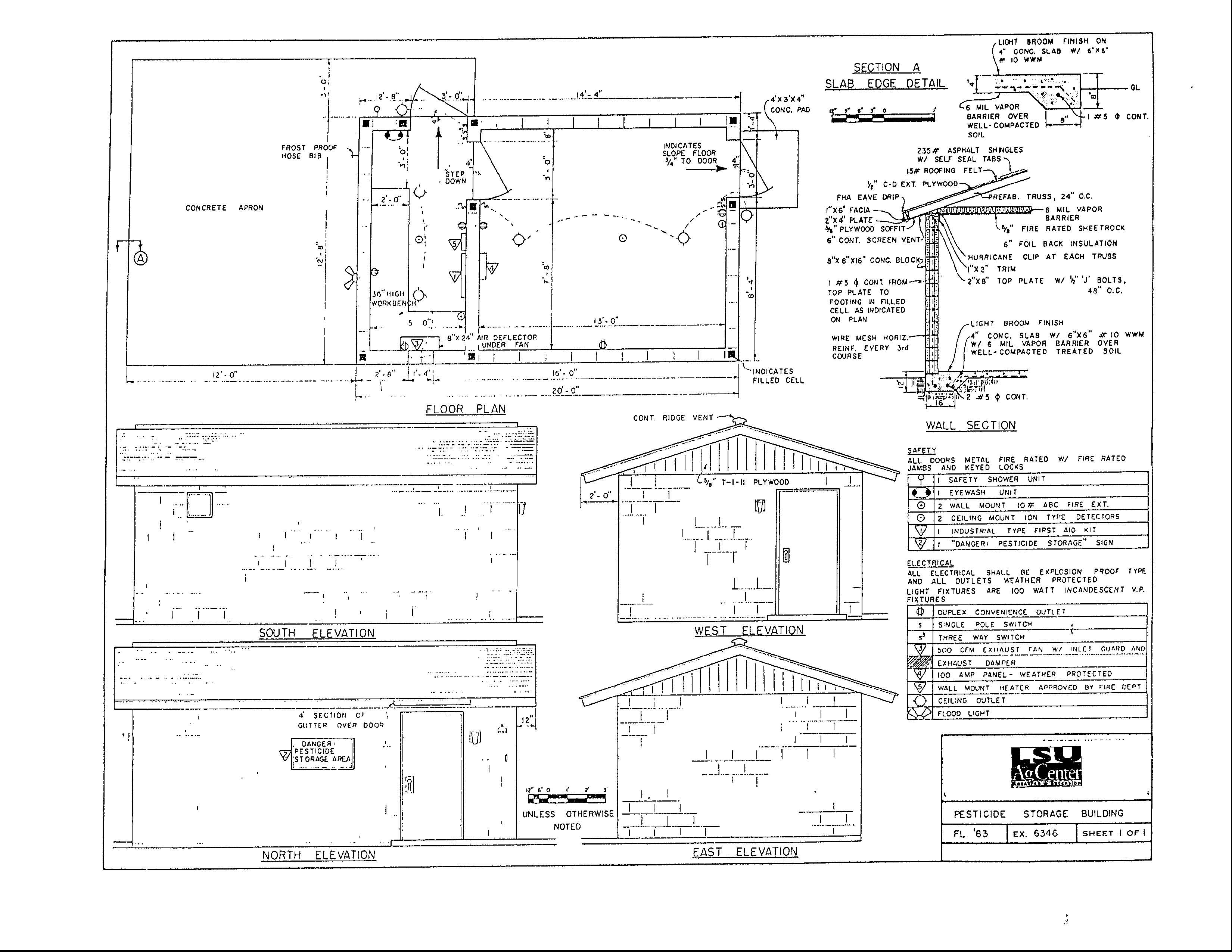 Pesticide Storage Building
