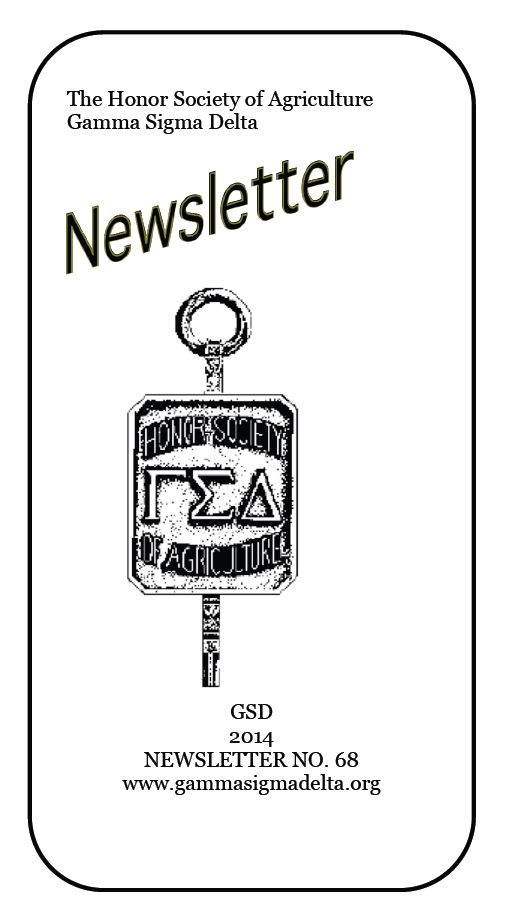 Gamma Sigma Delta 2014 Newsletter
