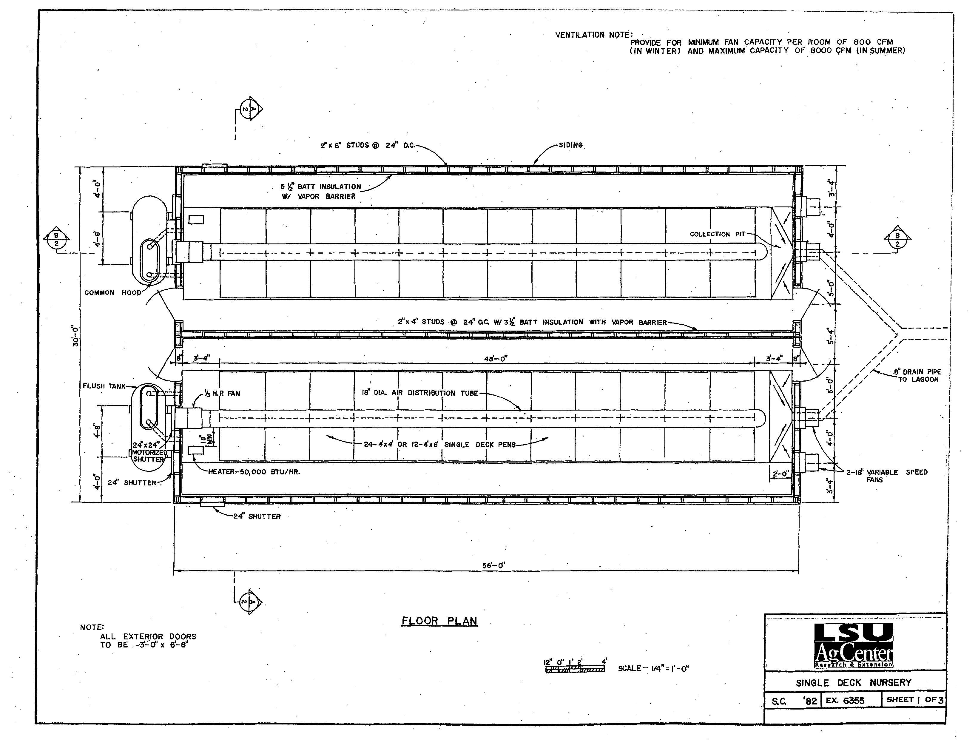 Single-Deck Nursery (Siphon)