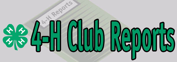 4-H Club Reports banner.