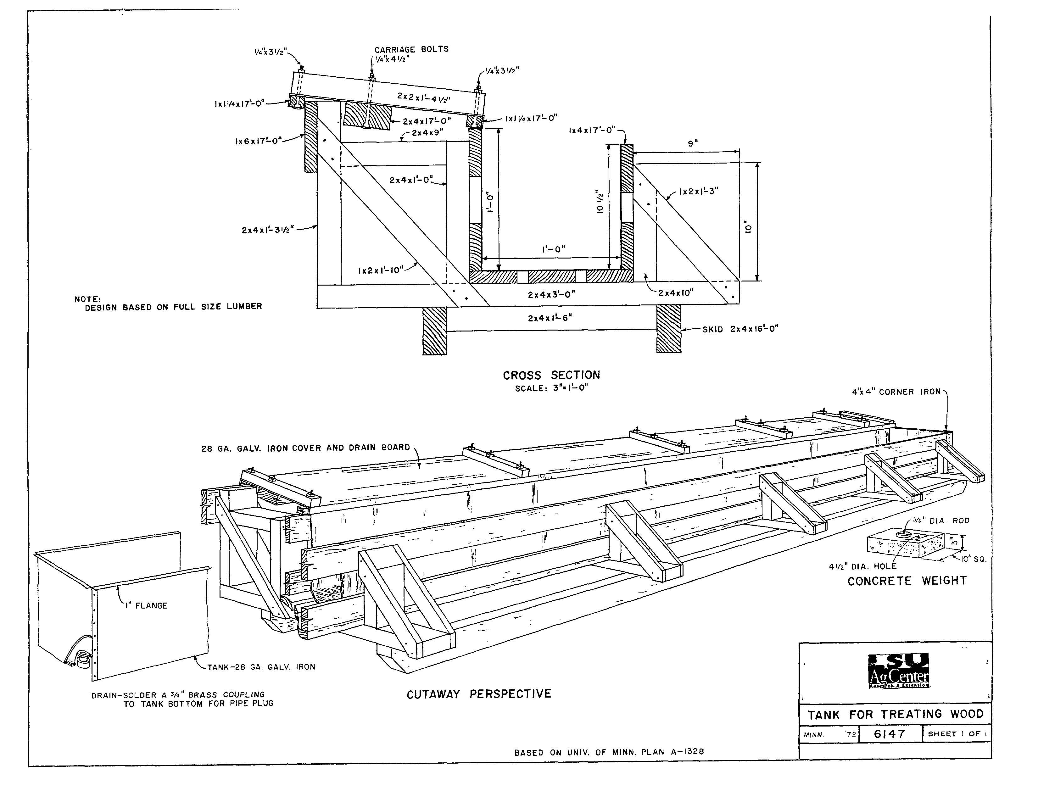 Tank for Treating Wood