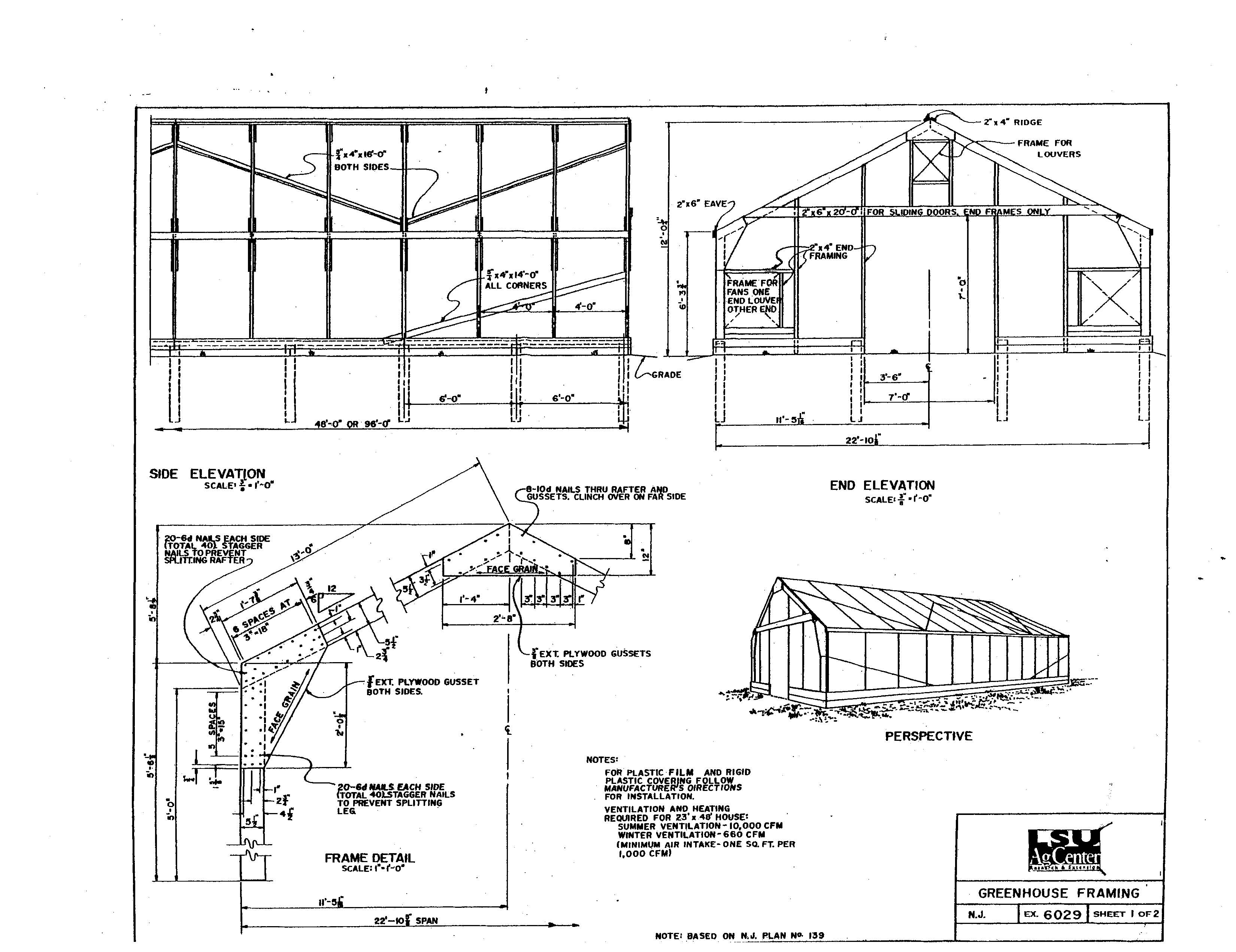 Greenhouse Framing