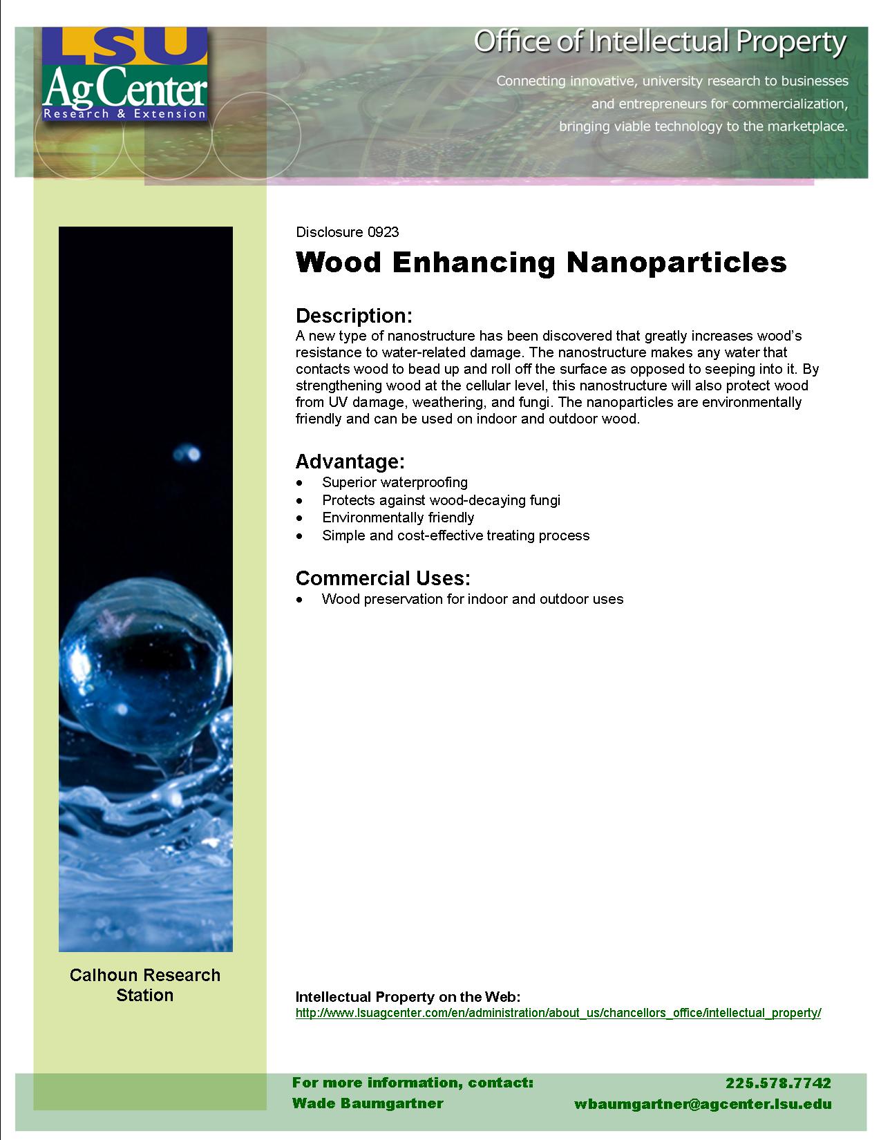Wood-enhancing Nanoparticles